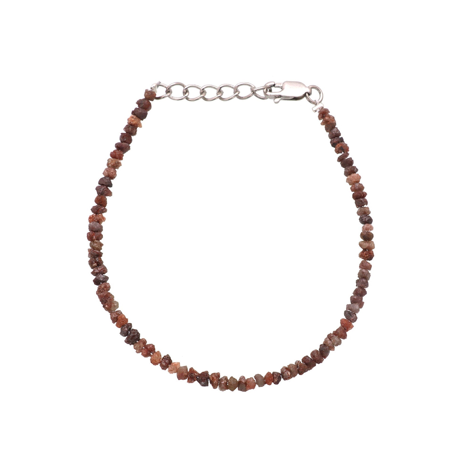 Minimalist Silver Bracelet with Natural Diamond Chips – Everyday Luxury Jewelry