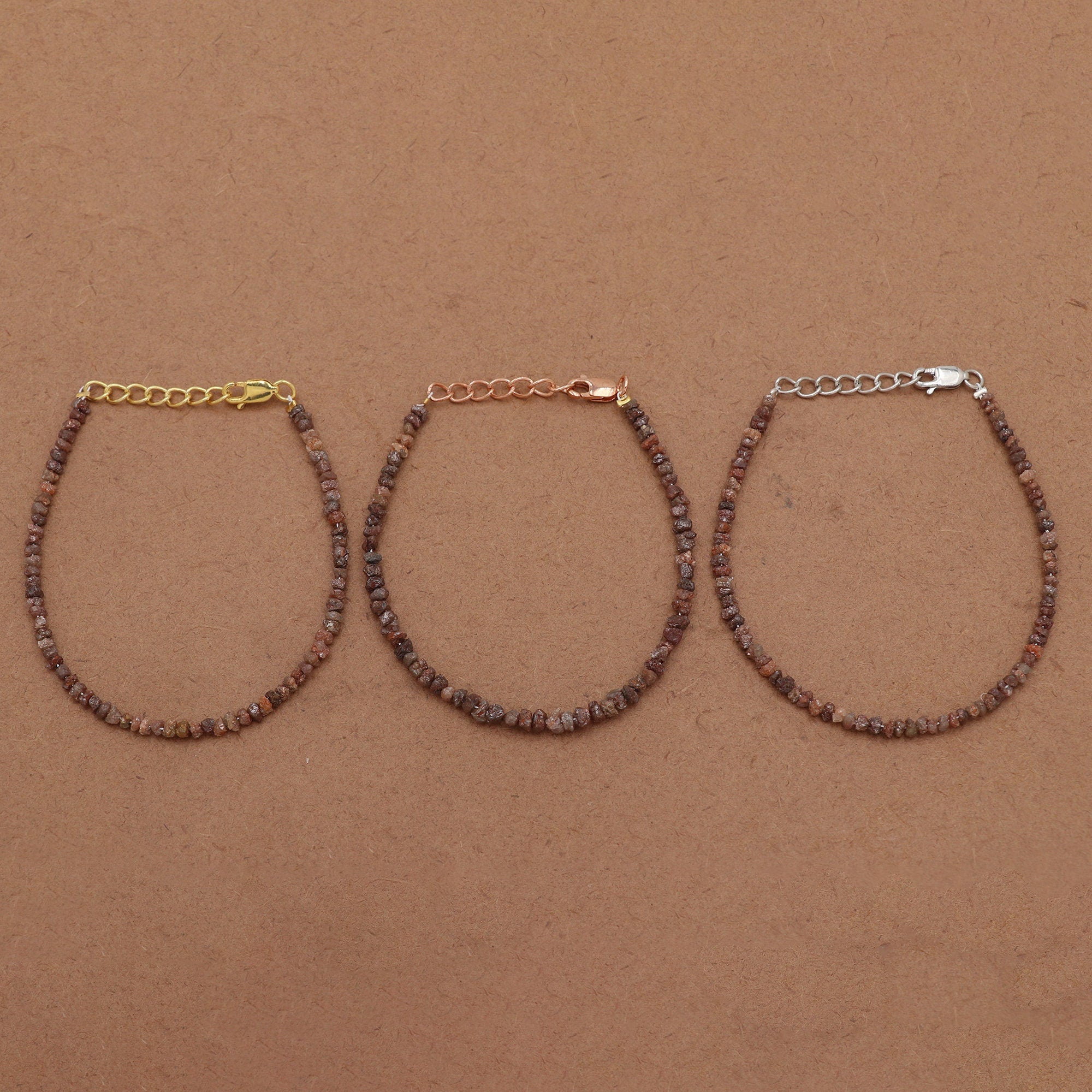 Minimalist Silver Bracelet with Natural Diamond Chips – Everyday Luxury Jewelry