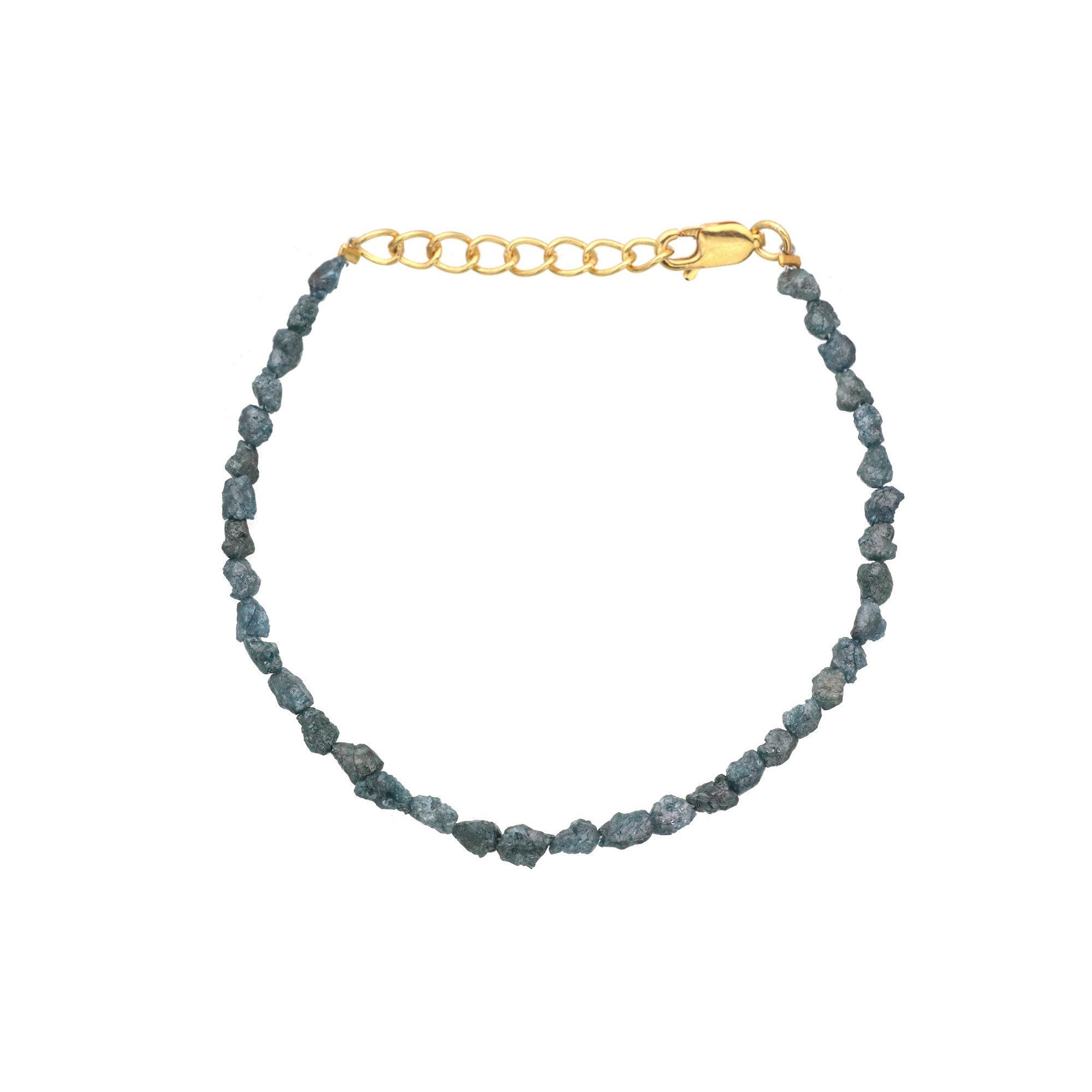 Minimalist Silver Bracelet with Natural Diamond Chips – Everyday Luxury Jewelry