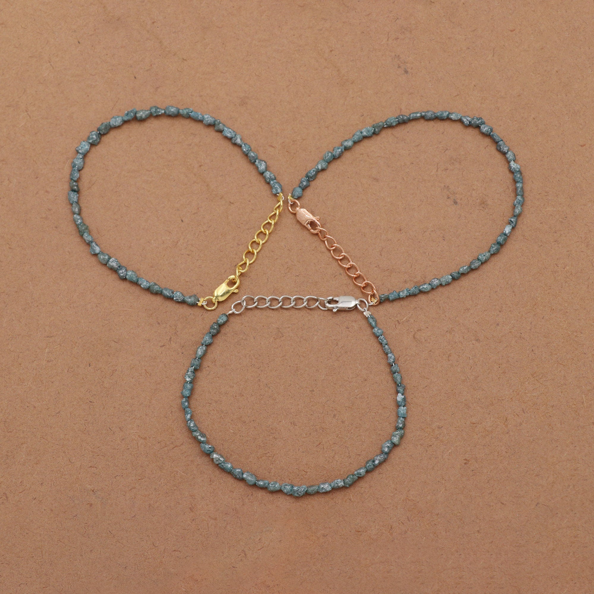 Minimalist Silver Bracelet with Natural Diamond Chips – Everyday Luxury Jewelry