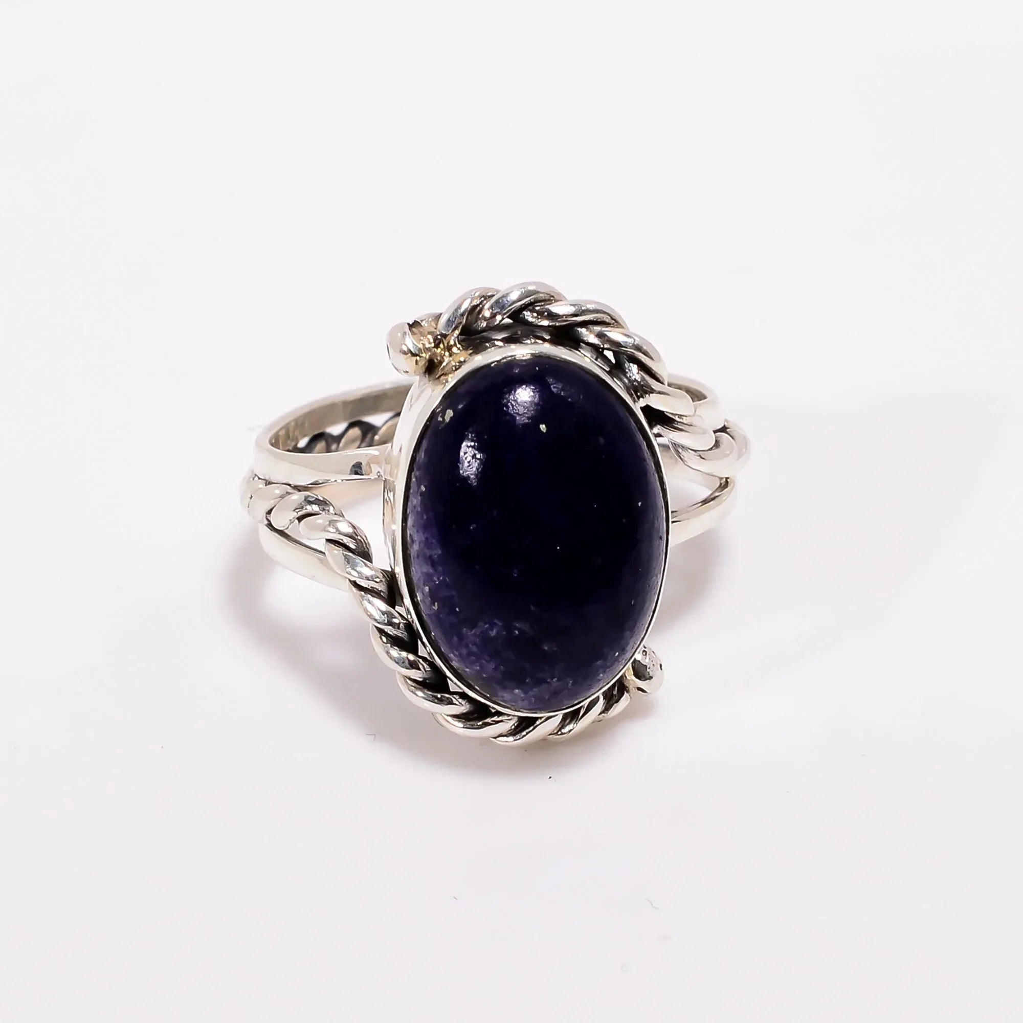 Handmade Sterling Silver Lapis Lazuli Ring: Bohemian Jewelry Gift