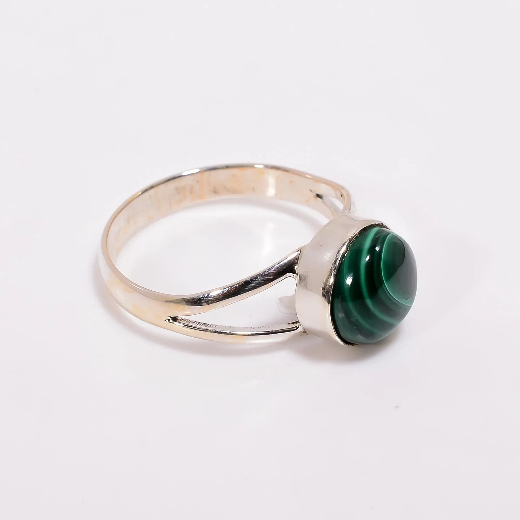 Handmade 925 Sterling Silver Malachite Gemstone Ring - Ideal Anniversary Gift