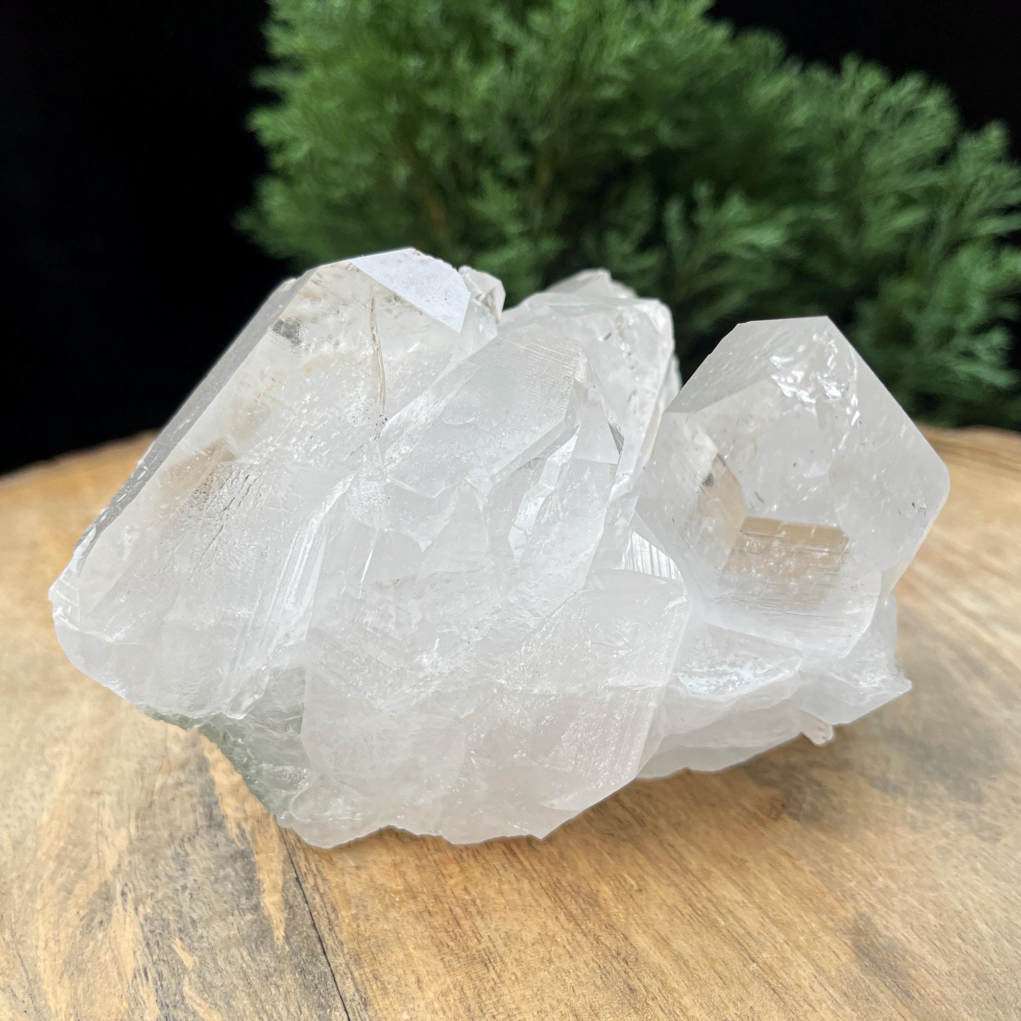 Chlorite Included Himalayan Quartz Crystal Cluster - Healing Stone 695gm
