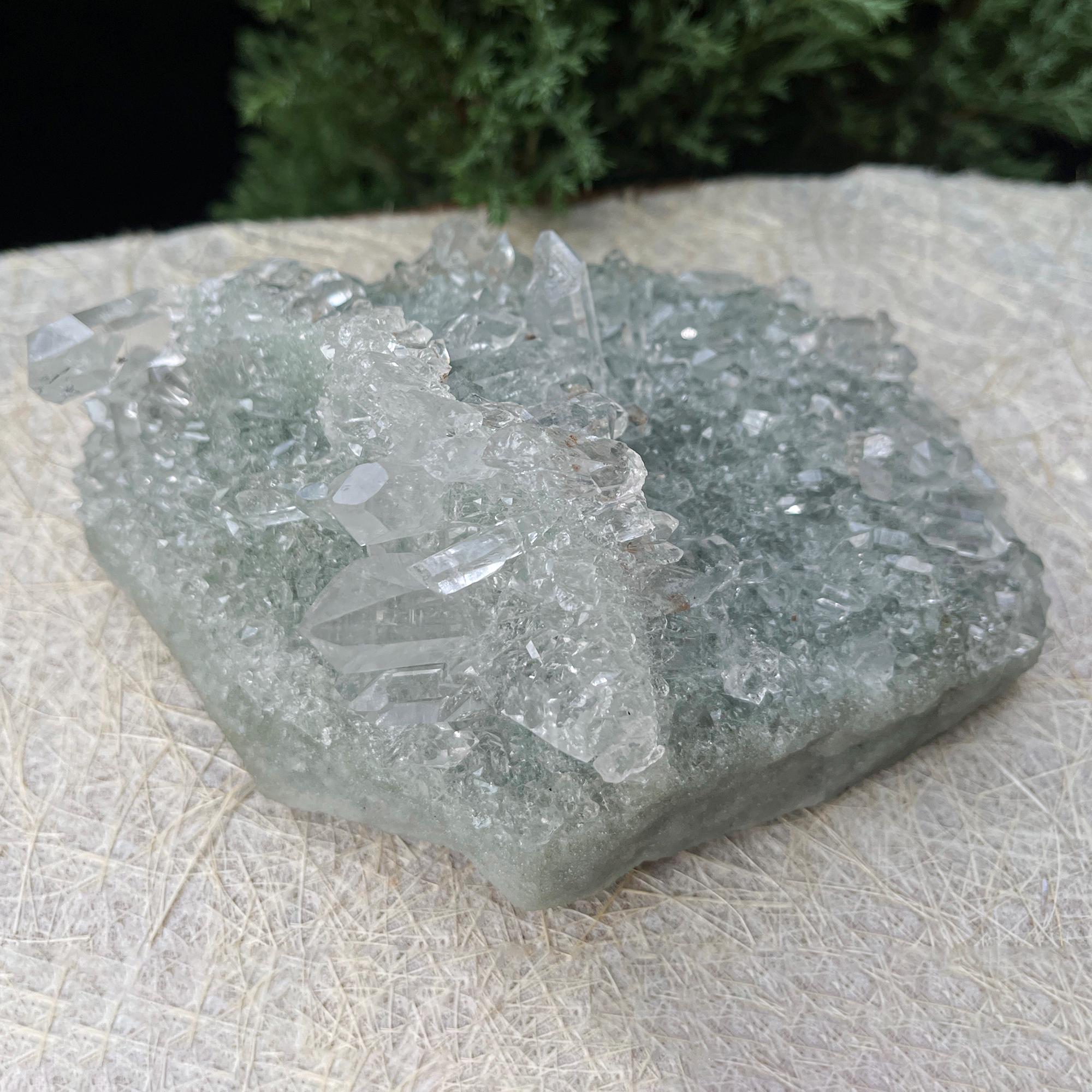 Himalayan Elestial Chlorite Quartz Cluster specimen Raw Healing Minerals 770gm