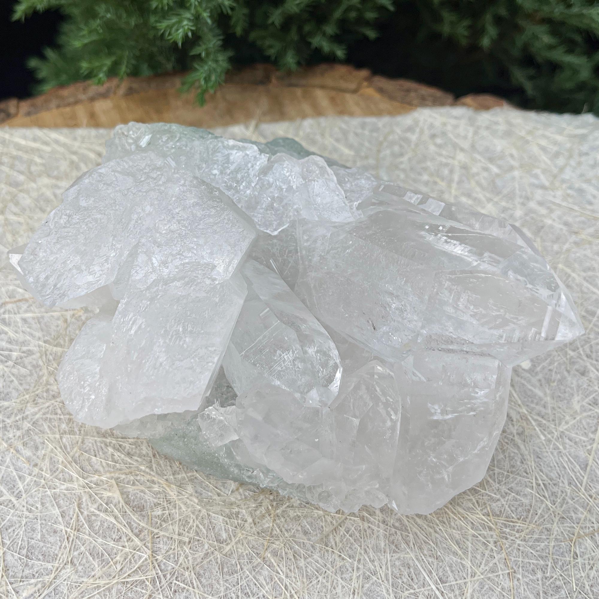 Rare Green Chlorite Quartz Specimen: Himalayan Indicolite, 560gm