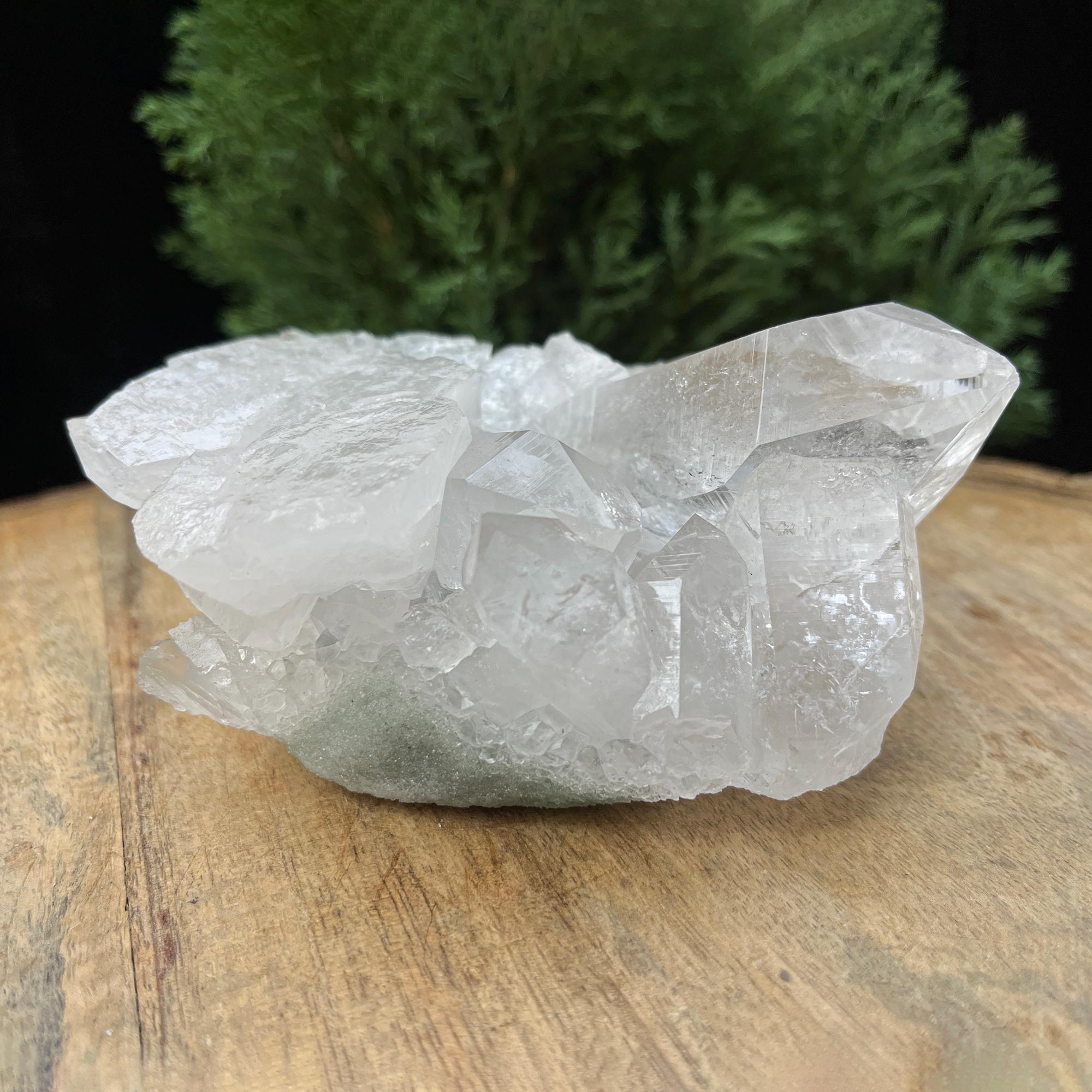 Rare Green Chlorite Quartz Specimen: Himalayan Indicolite, 560gm