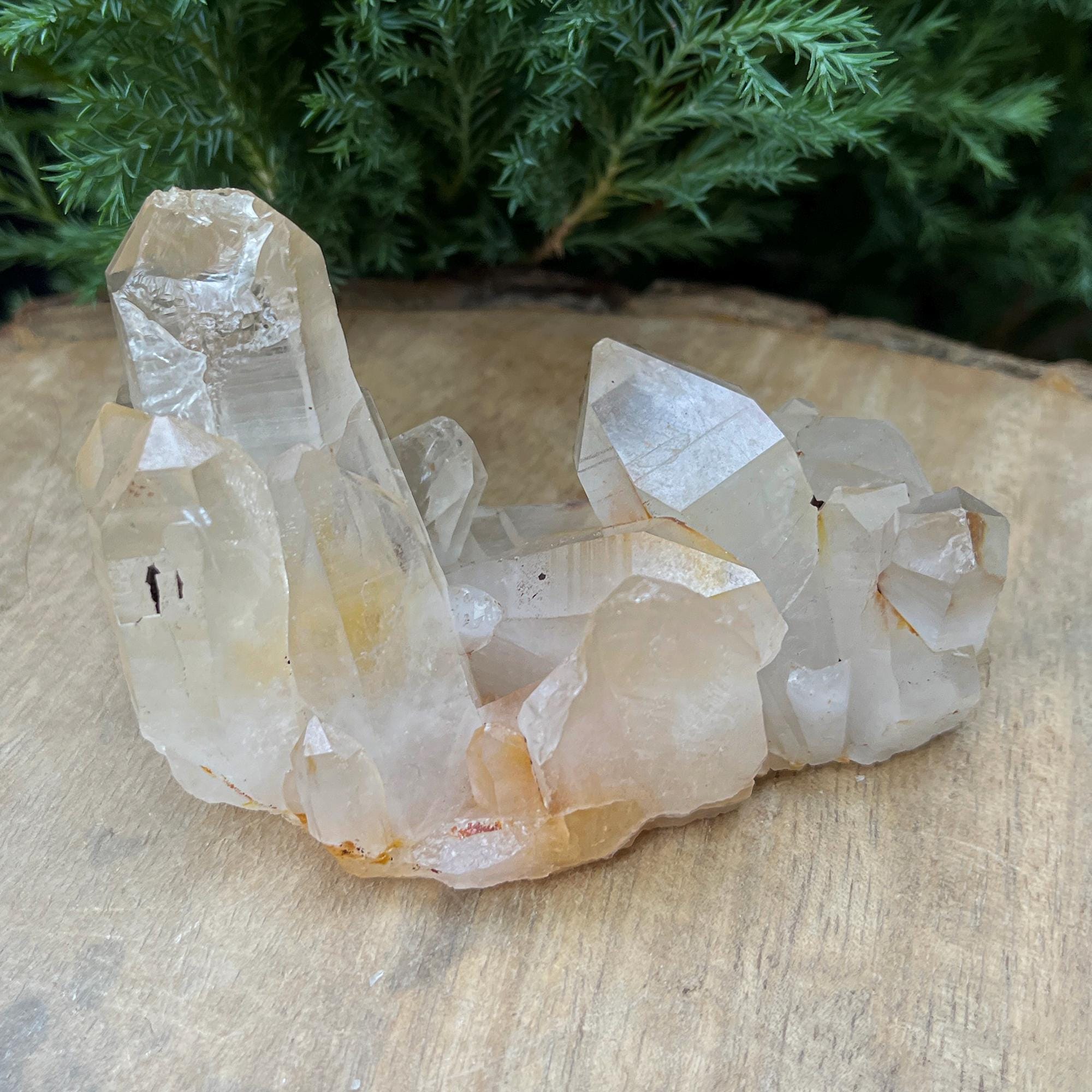 Yellow Samadhi Quartz: Golden Healer Healing Crystal from India 140gm