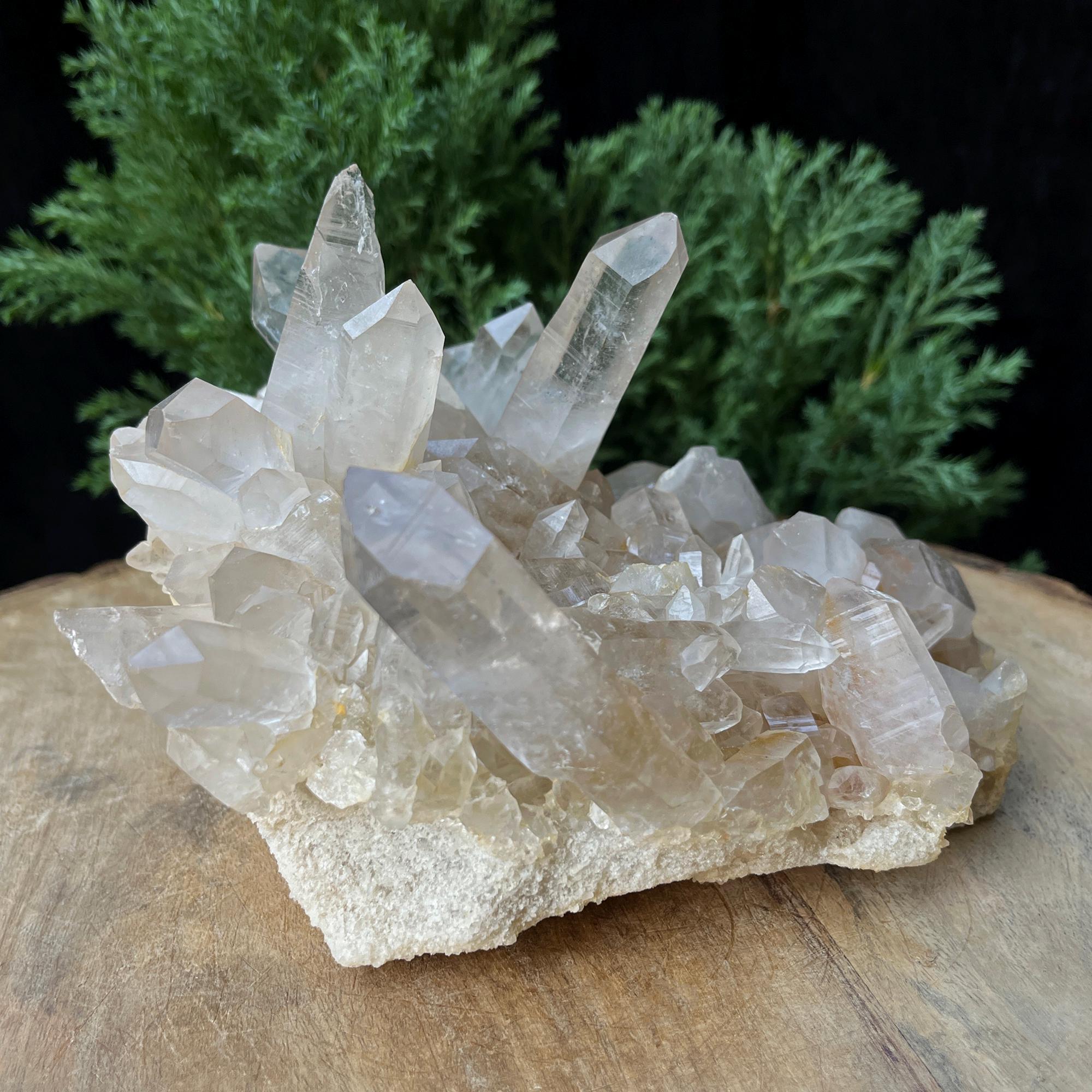 Yellow Samadhi Quartz Cluster: Golden Healer Crystal, 1.285kg