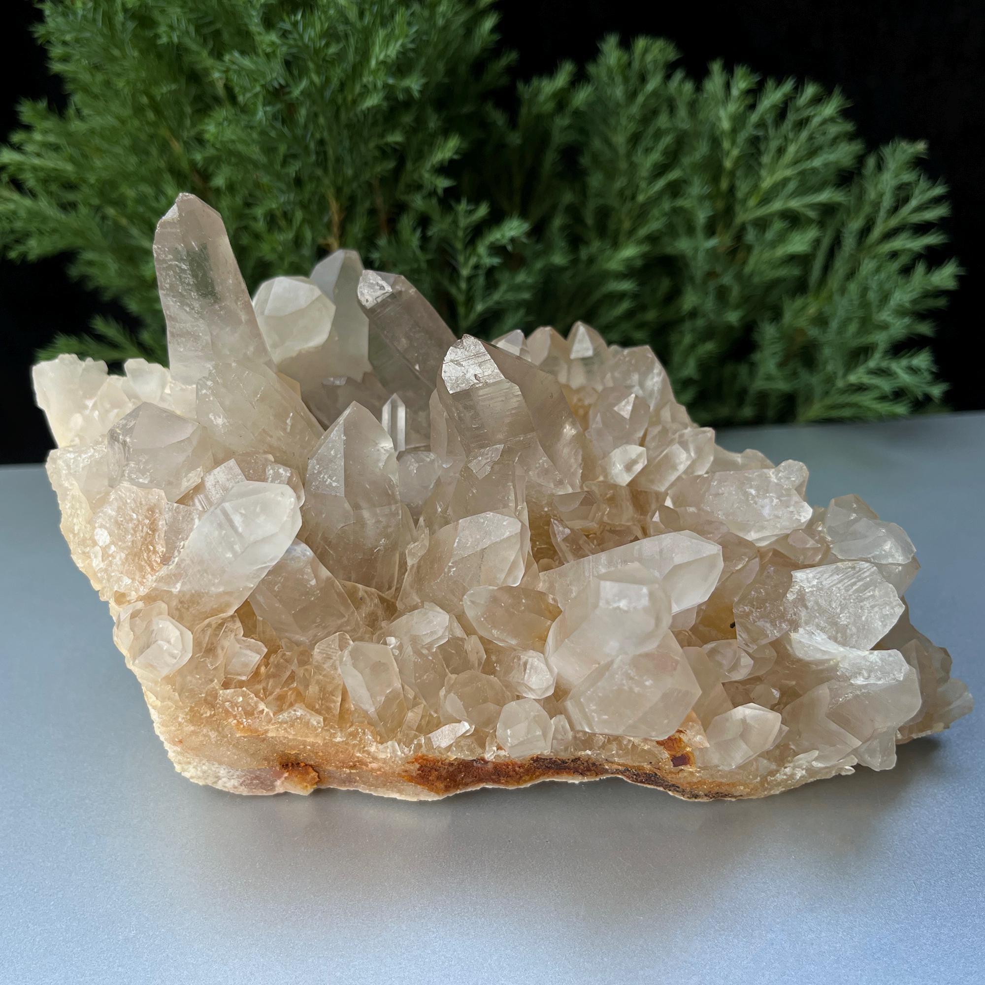 Himalayan Yellow Quartz Cluster: Golden Healer Crystal, Home Decor