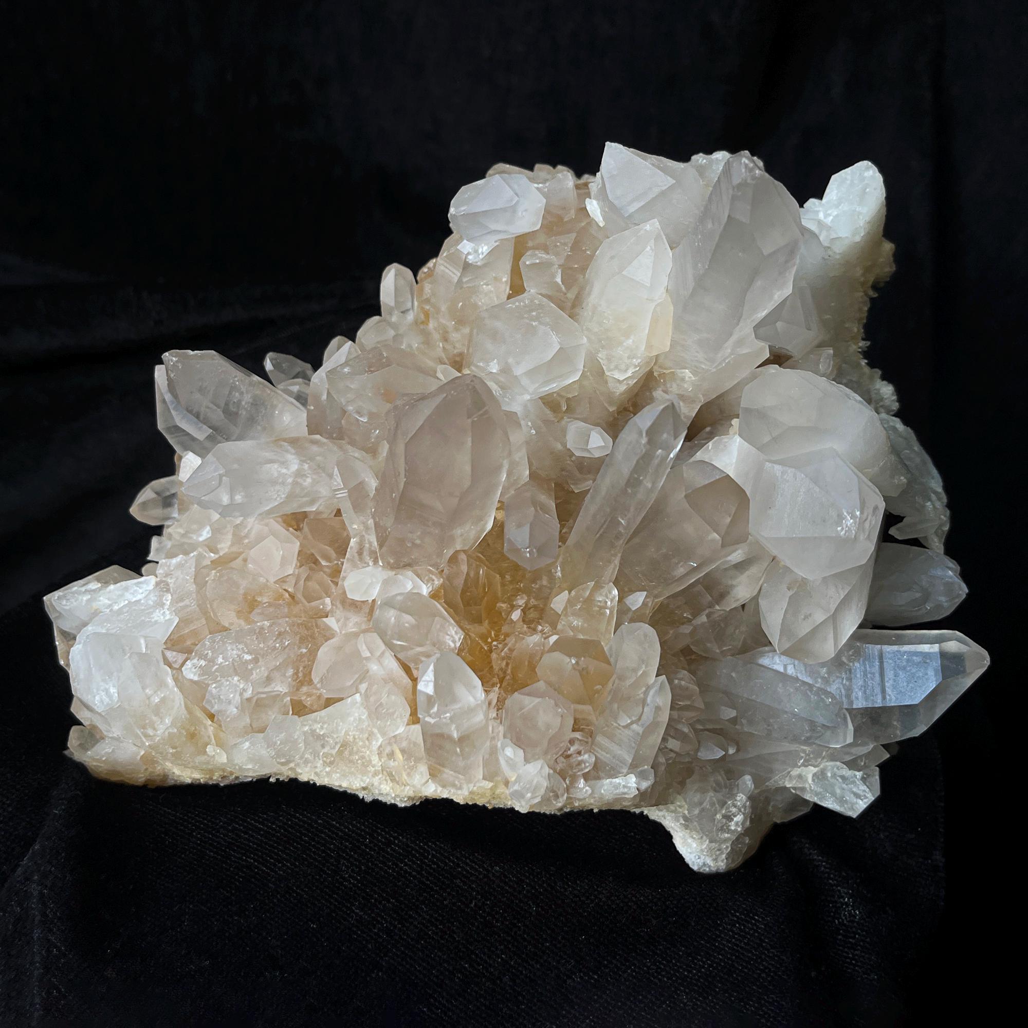 Himalayan Yellow Quartz Cluster: Golden Healer Crystal, Home Decor