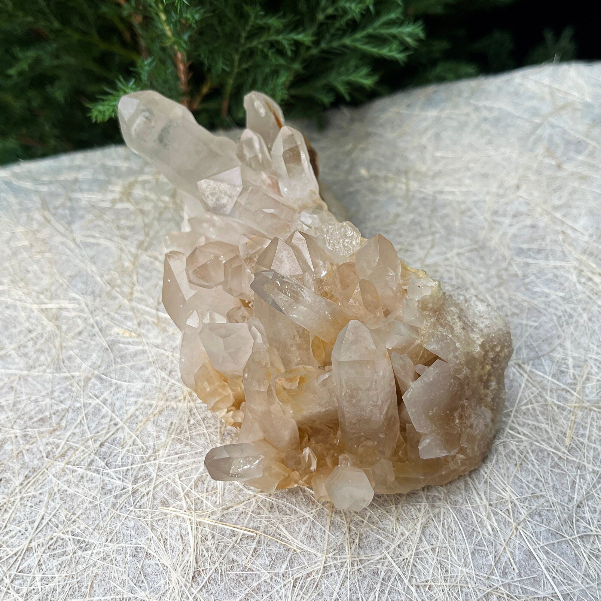 Natural Yellow Quartz Crystal: Himalayan Reiki Healing Rough Stone 280gm