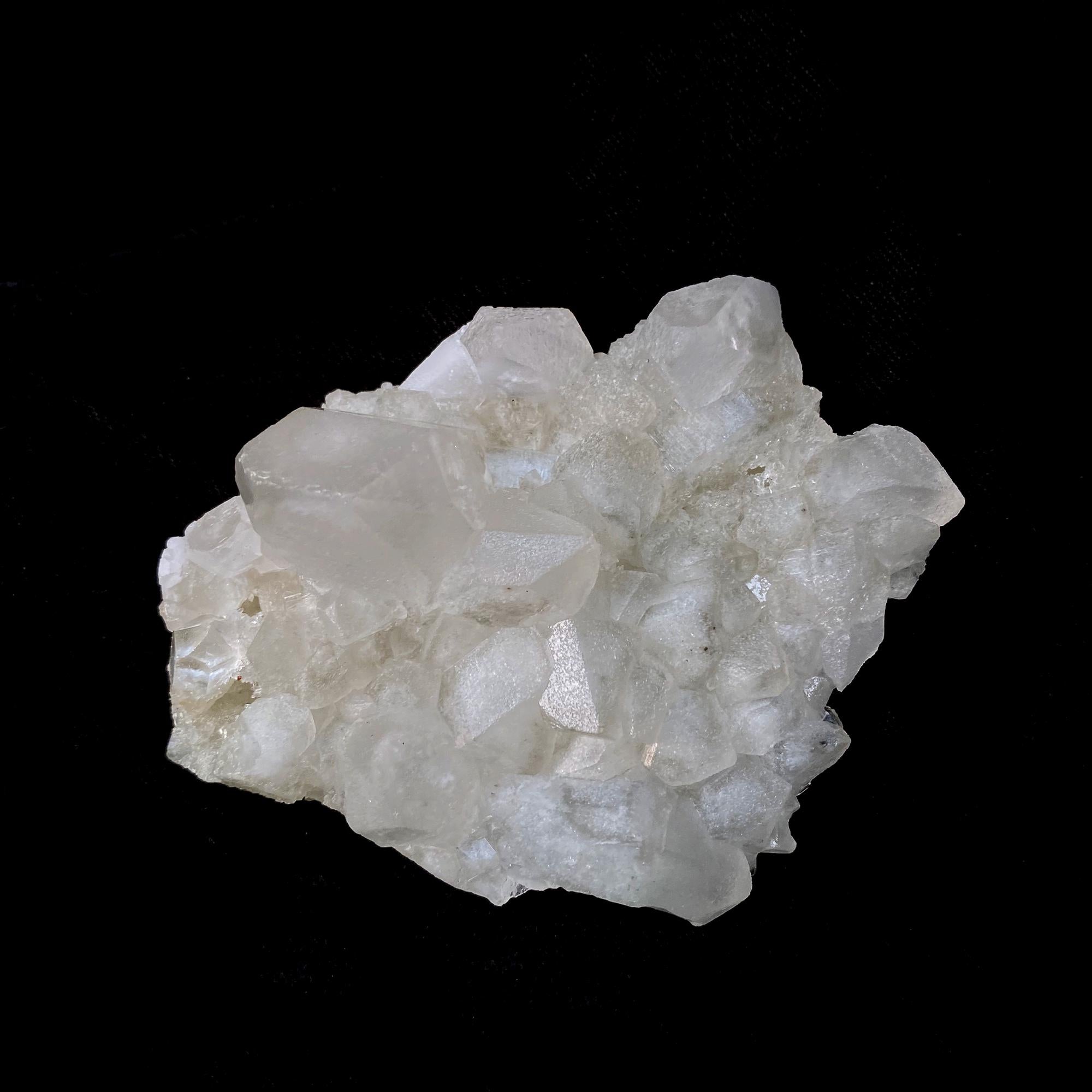 White Phantom Quartz Cluster: Natural Healing Crystal Geode 145gm