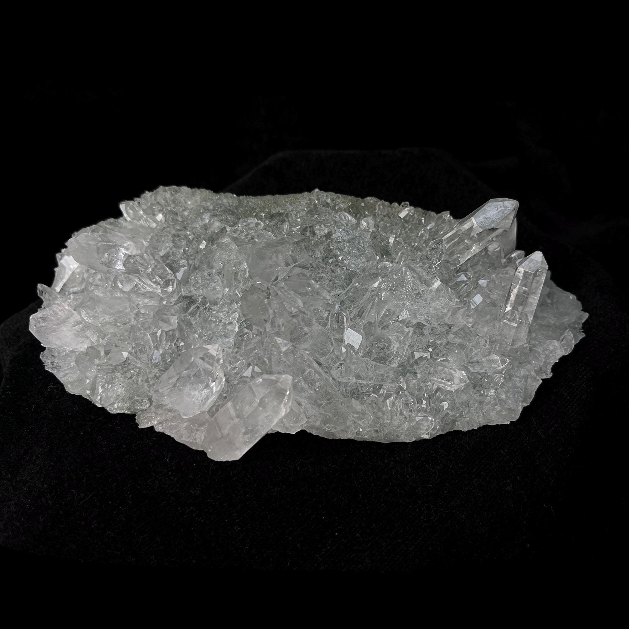 Green Chlorite Quartz Cluster: Himalayan Crystal Specimen, Home Decor 565gm