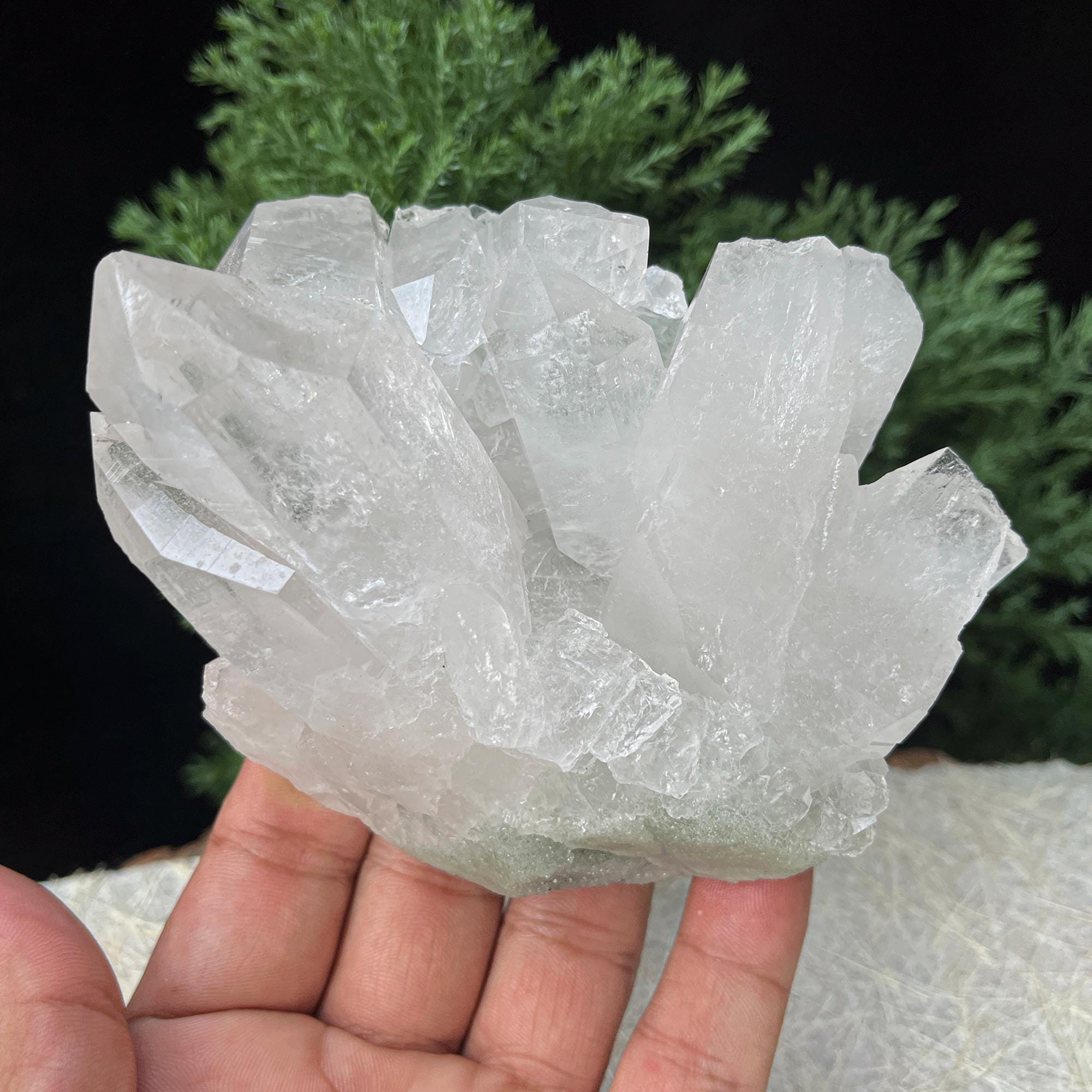 Rare Green Chlorite Quartz Specimen: Himalayan Indicolite, 560gm