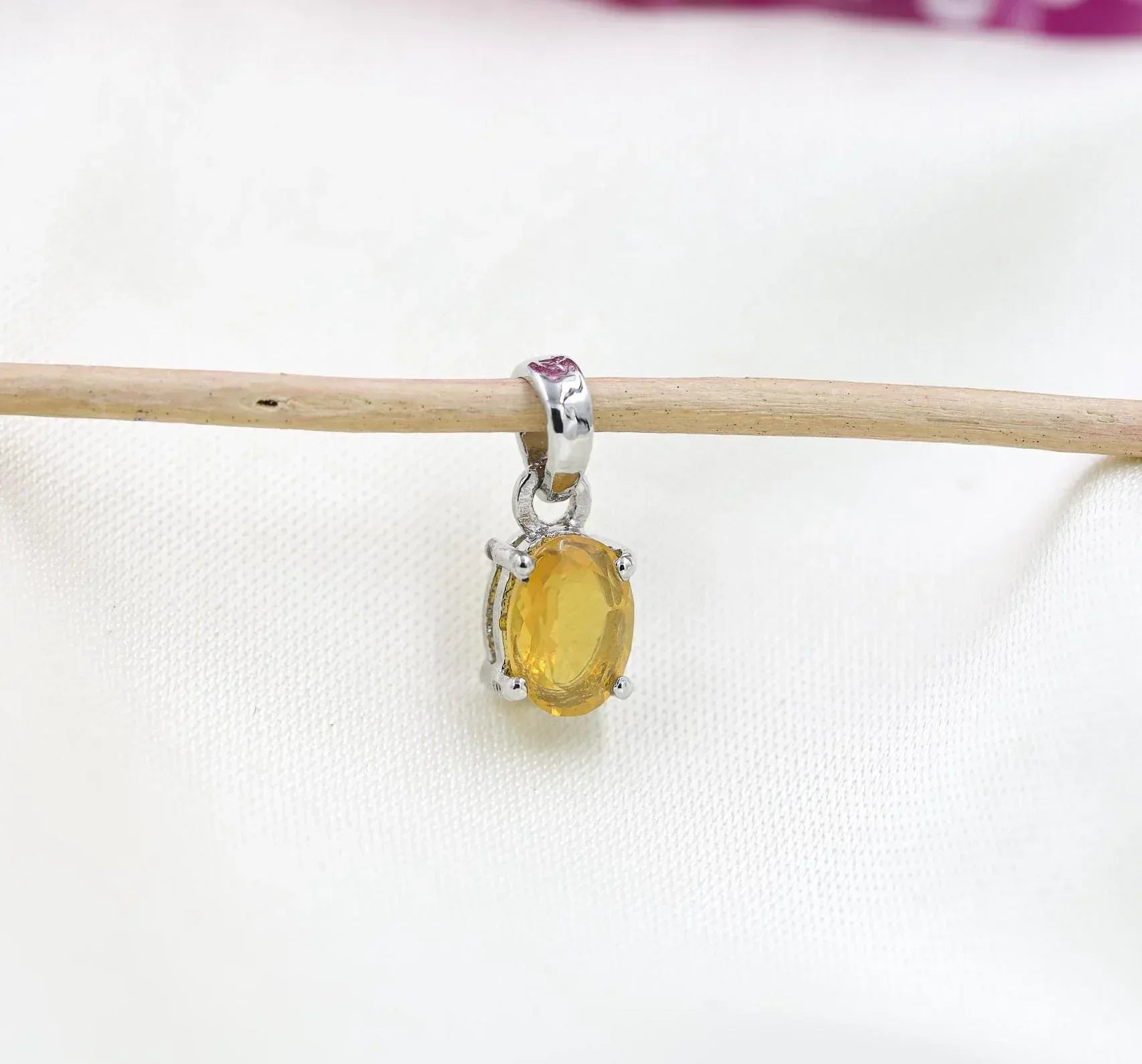 Handmade Mexican Fire Opal Pendant: 925 Sterling Silver Necklace