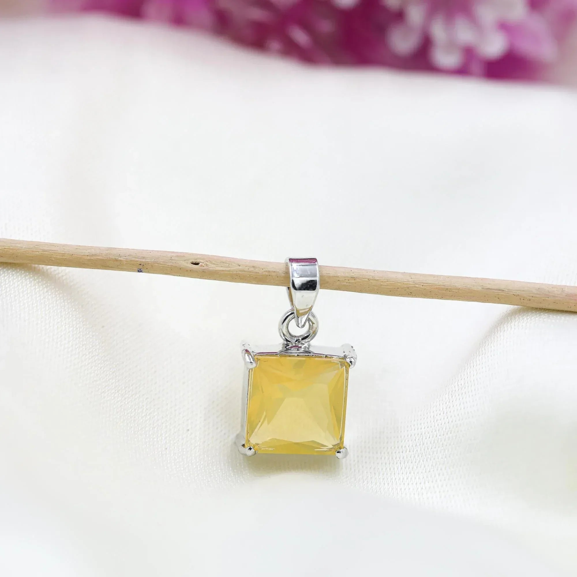 Handmade Mexican Fire Opal Necklace: 925 Sterling Silver October Birthstone