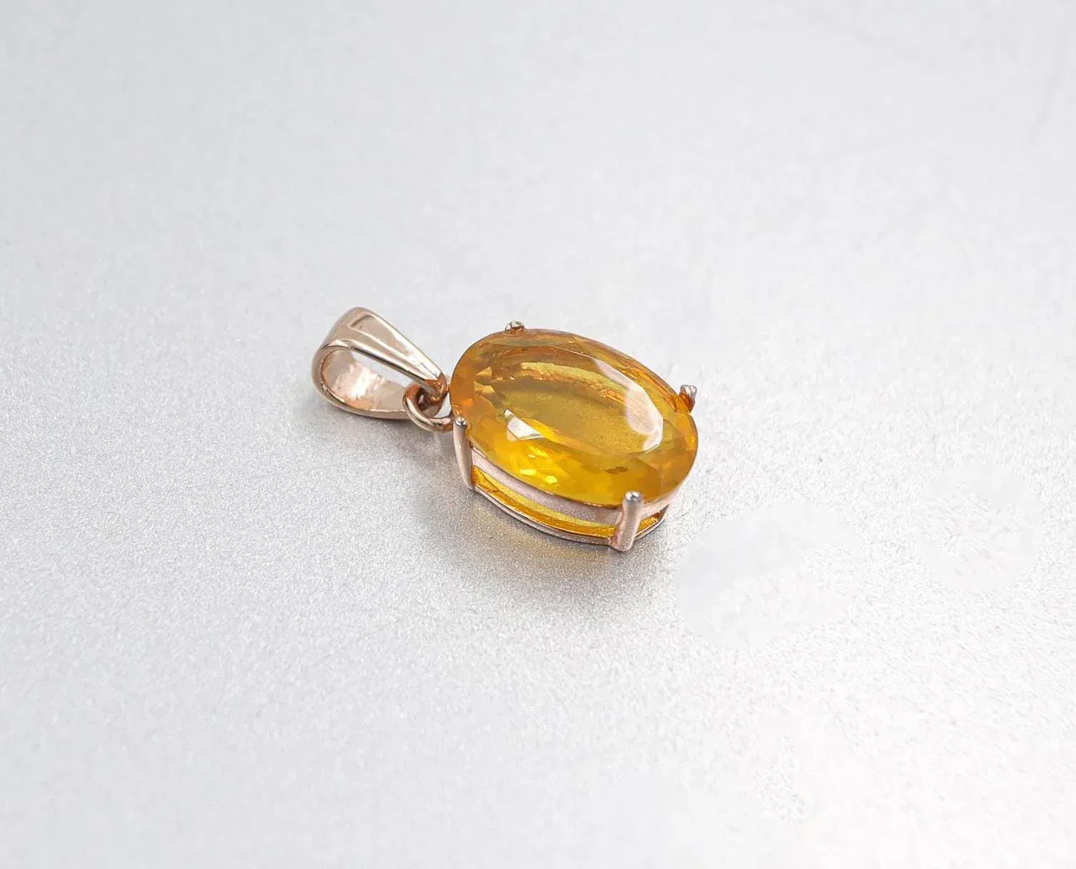 Dainty Mexican Opal Pendant: 925 Silver Rose Gold, October Birthstone