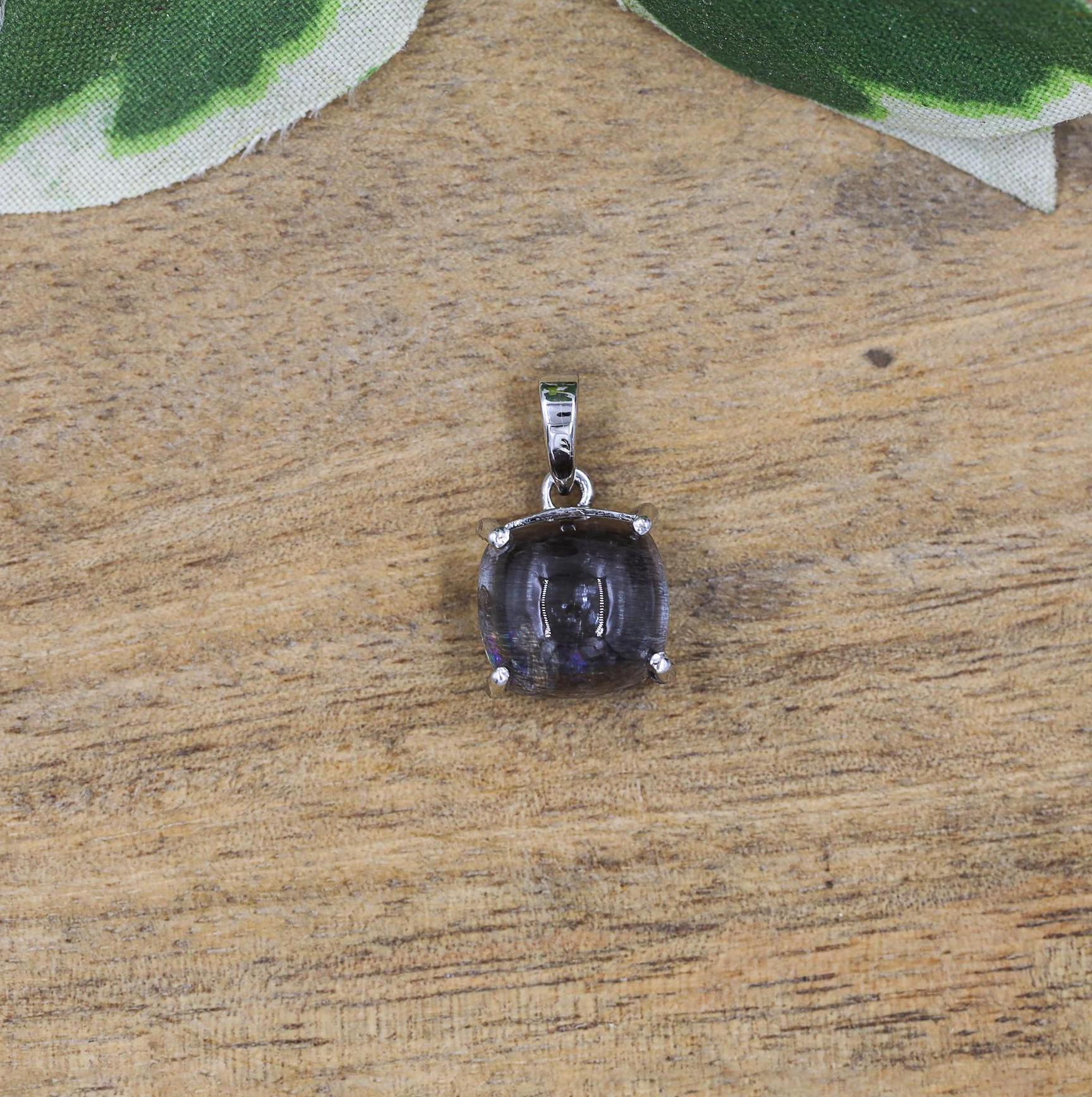 Super Seven Amethyst Pendant: 925 Sterling Silver Healing Crystal Necklace