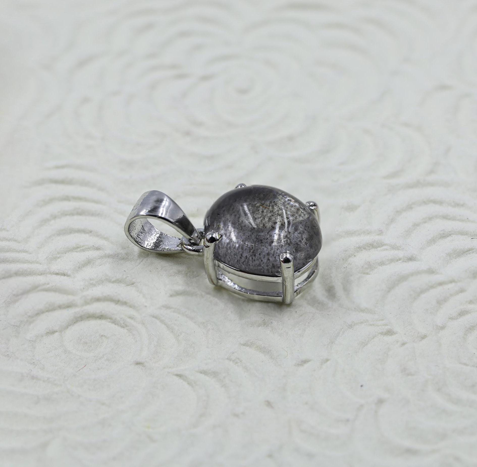 Super Seven Gemstone Pendant: 925 Sterling Silver Cacoxenite Amethyst Boho Jewelry