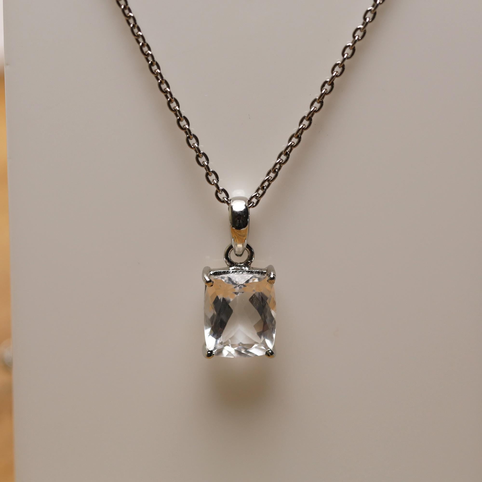 Sterling Silver Petalite Pendant: Handmade Boho Healing Crystal Necklace