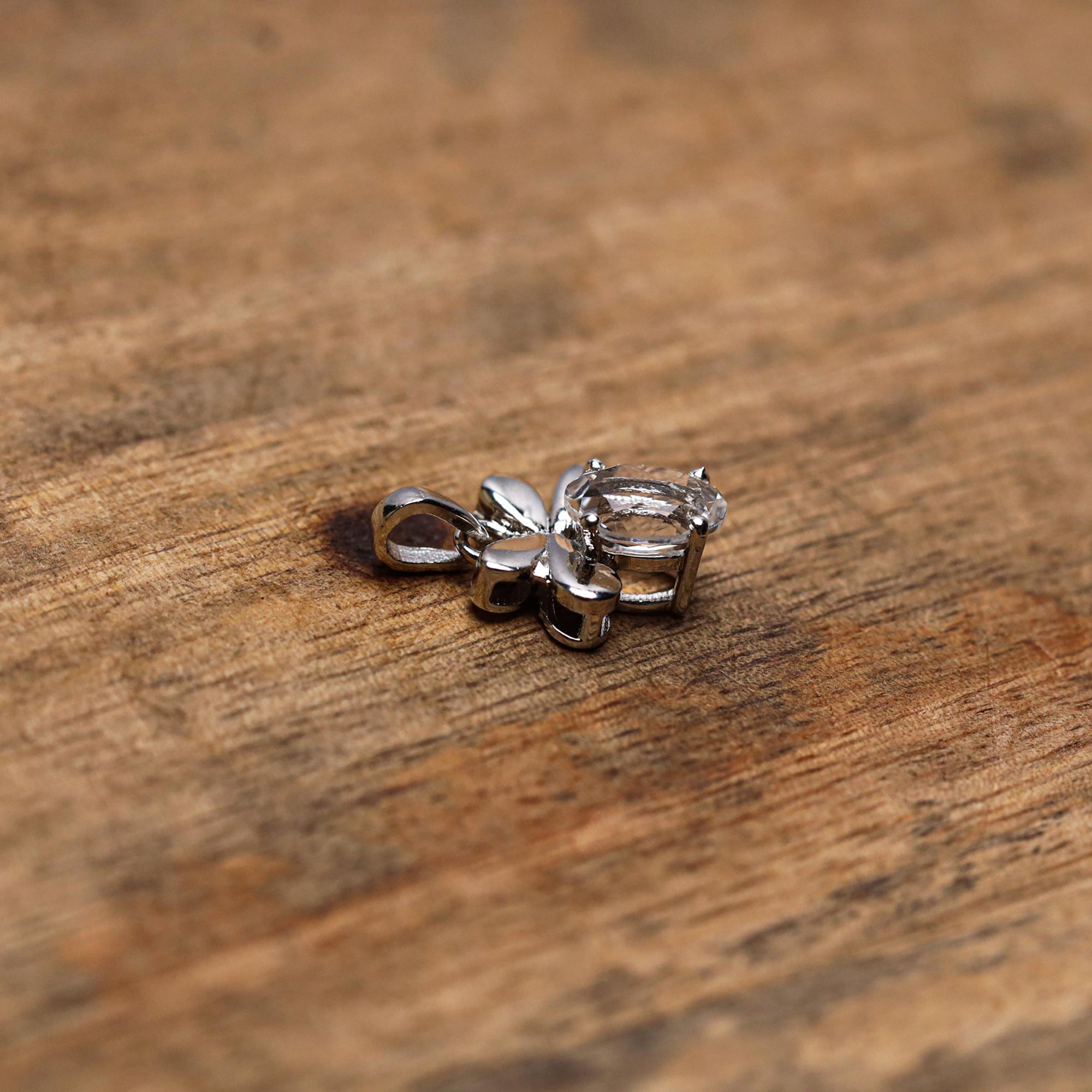 Handmade Petalite Pendant Necklace: 925 Sterling Silver, Dainty Minimalist Jewelry