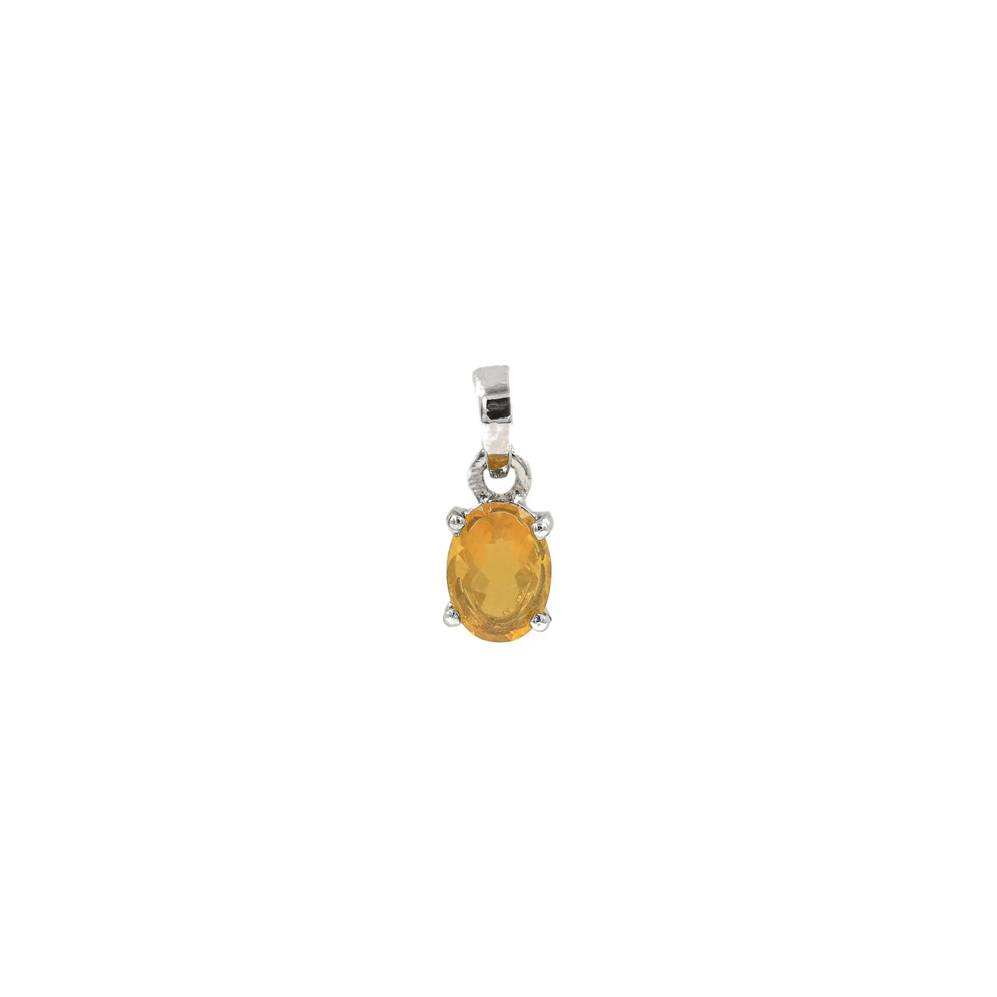 Handmade Mexican Fire Opal Pendant: 925 Sterling Silver Necklace