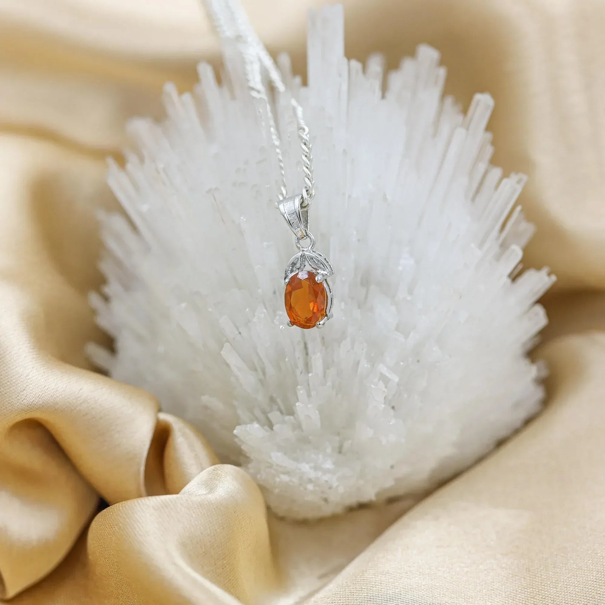 Handmade Sterling Silver Mexican Opal Pendant: Boho Gemstone Necklace