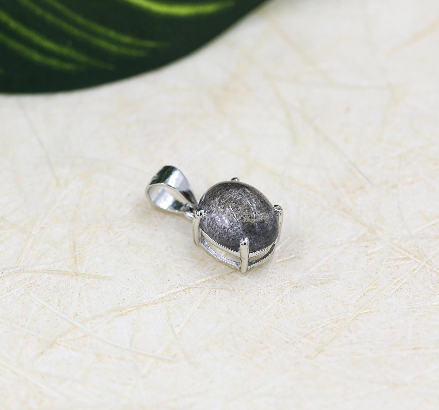 Super Seven Gemstone Pendant: 925 Sterling Silver Cacoxenite Amethyst Boho Jewelry