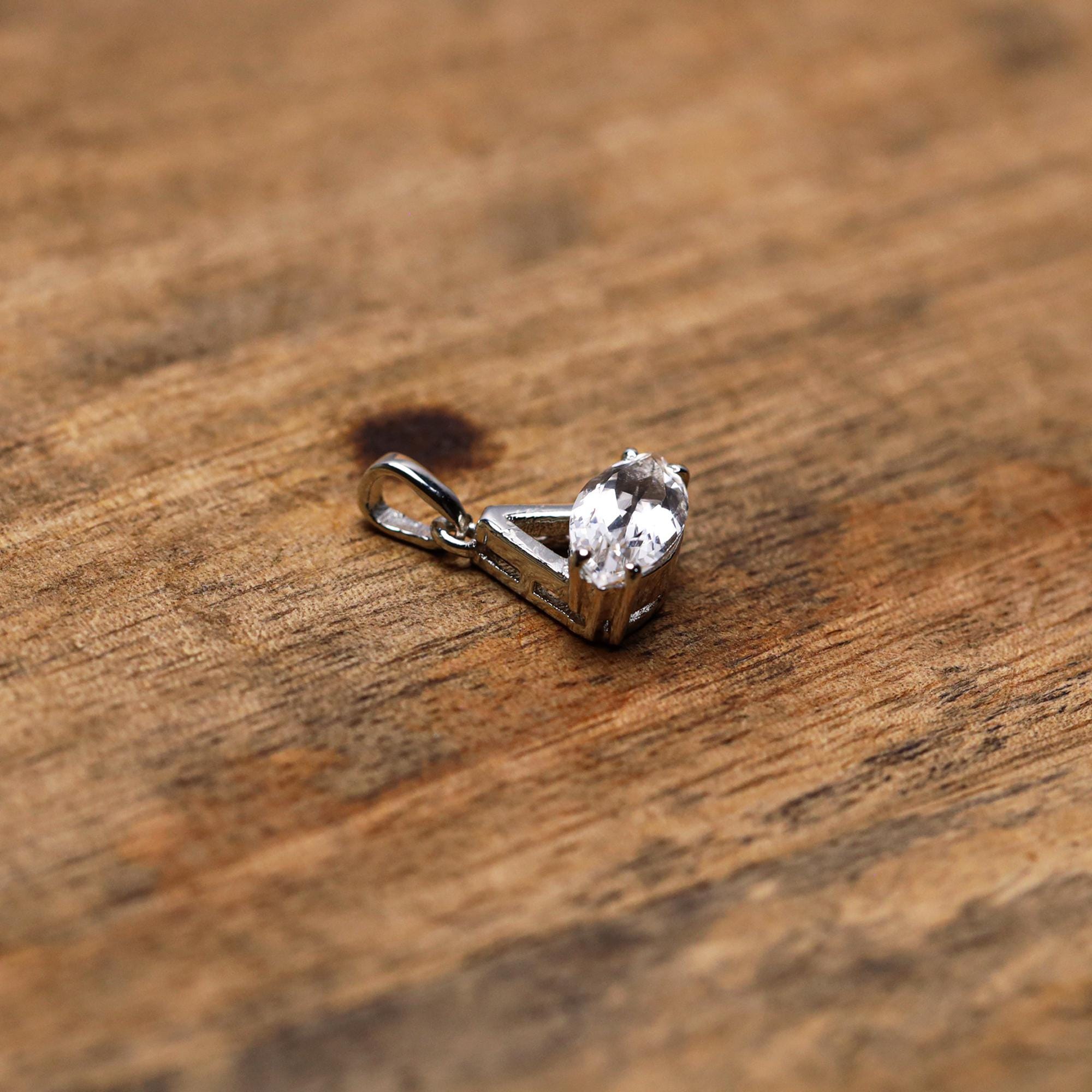 Natural Petalite Pendant Necklace: 925 Sterling Silver Marquise Jewelry