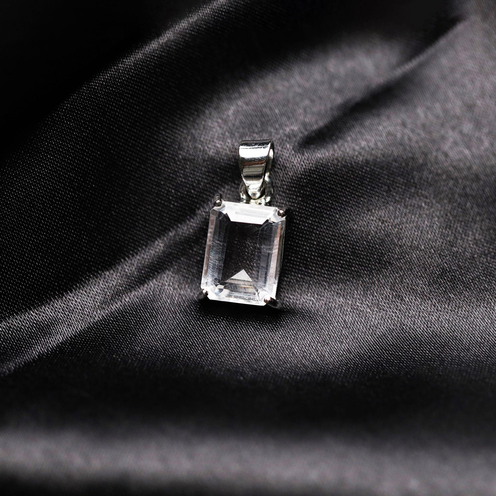 Handcrafted Petalite Pendant Necklace: 925 Sterling Silver Boho Jewelry