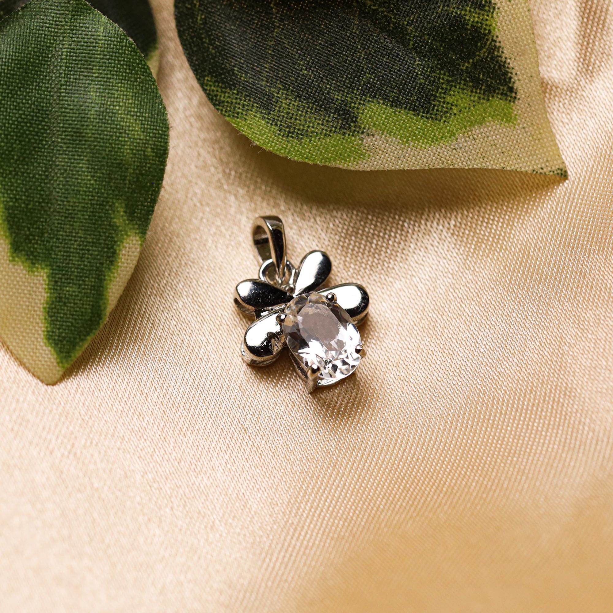 Handmade Petalite Pendant Necklace: 925 Sterling Silver, Dainty Minimalist Jewelry