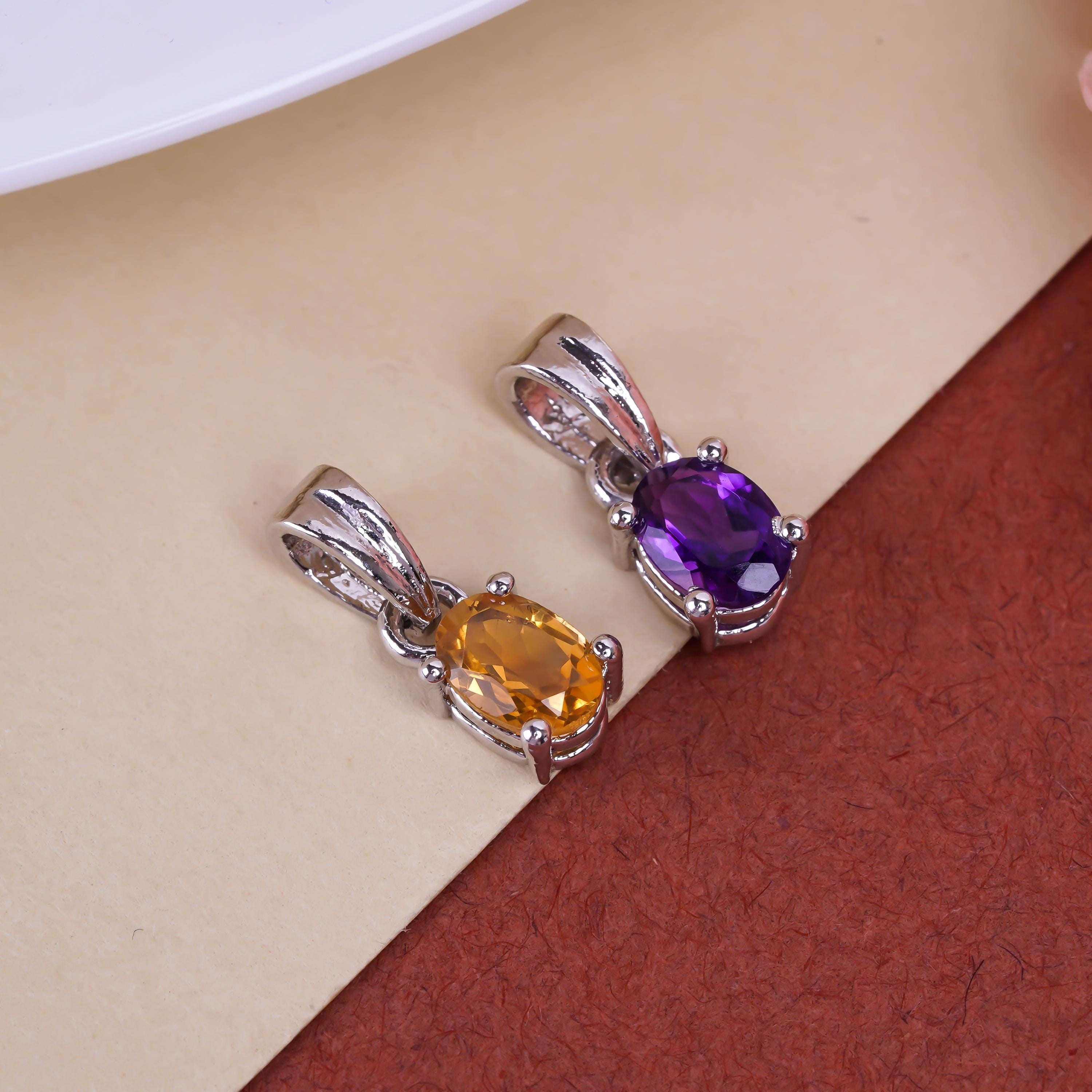 Oval Sky Blue Topaz Pendant: Handmade 925 Sterling Silver (5x7mm)