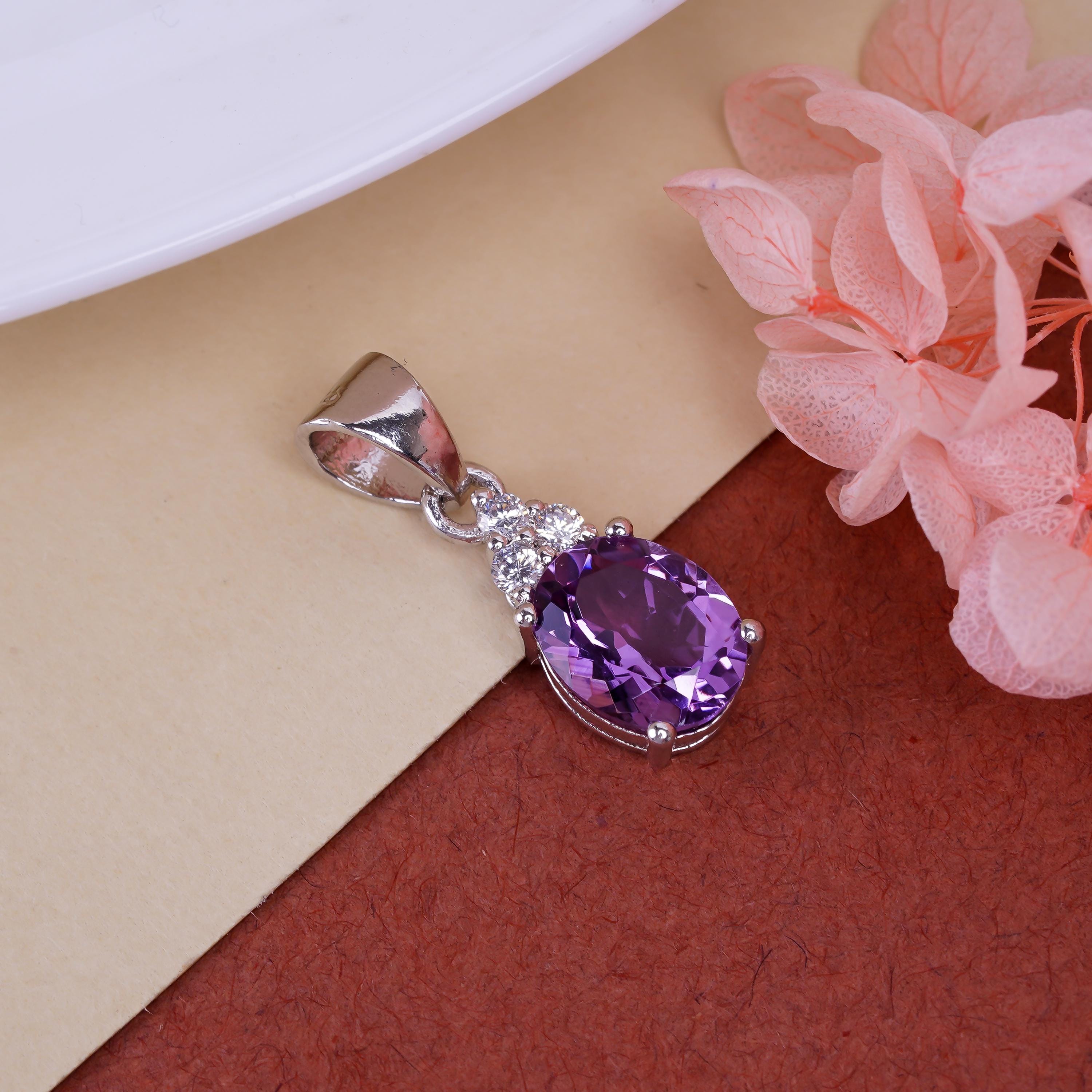 Citrine Pendant: Oval Gemstone, 925 Sterling Silver, Boho Jewelry