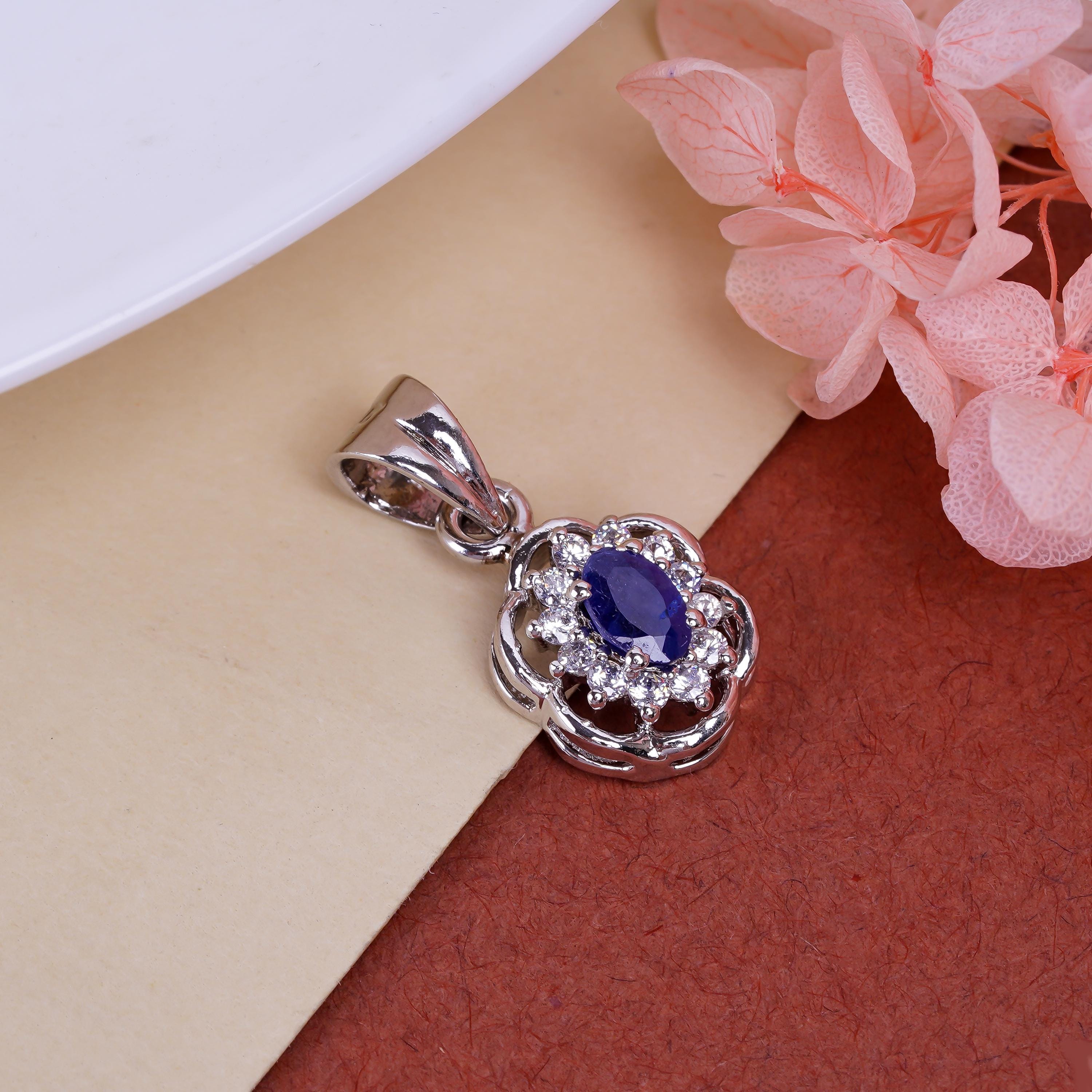 Pink Ruby Pendant: Handmade 925 Sterling Silver, Oval Gemstone (4x6mm)