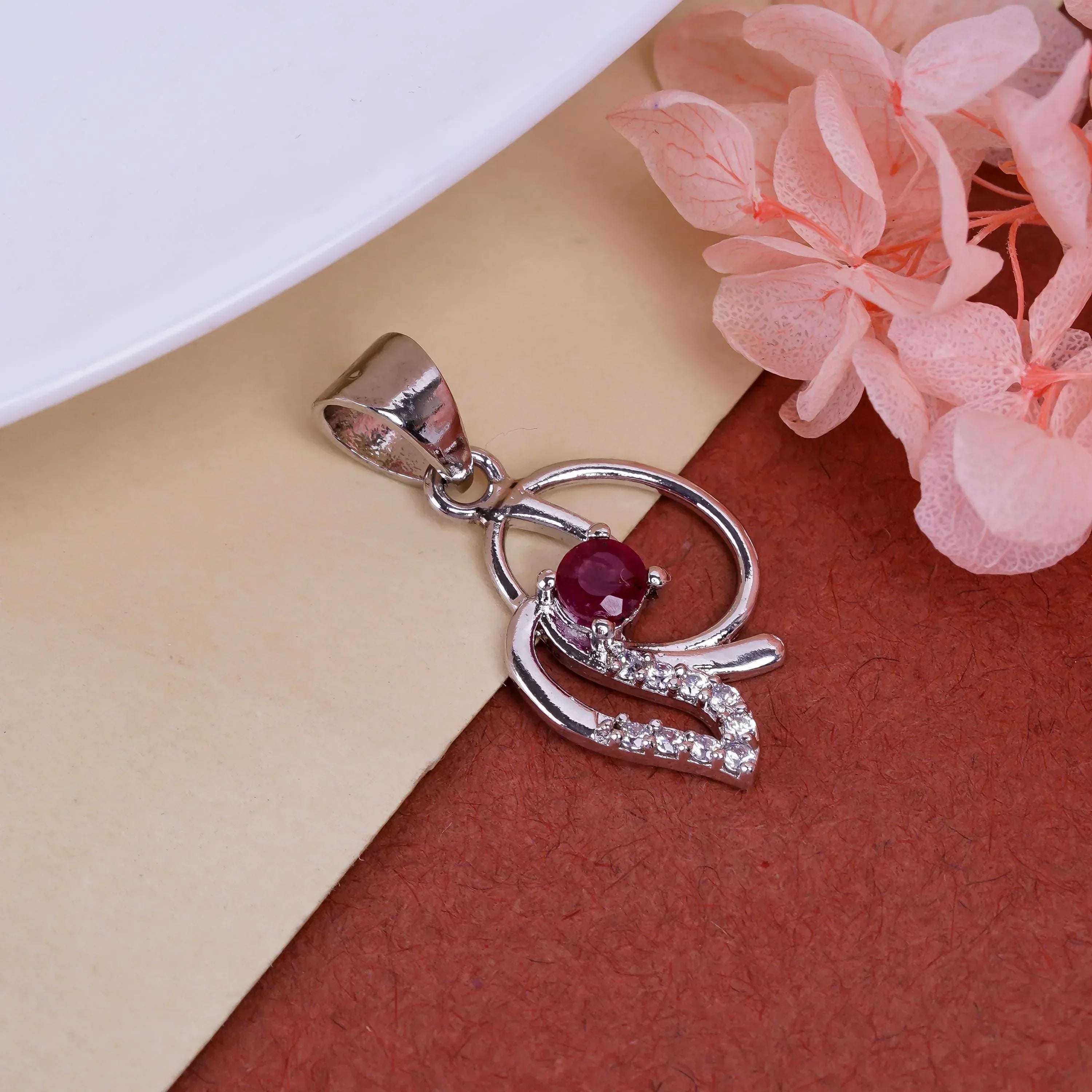 Emerald Pendant: 925 Sterling Silver, Round Gemstone, Handmade Jewelry