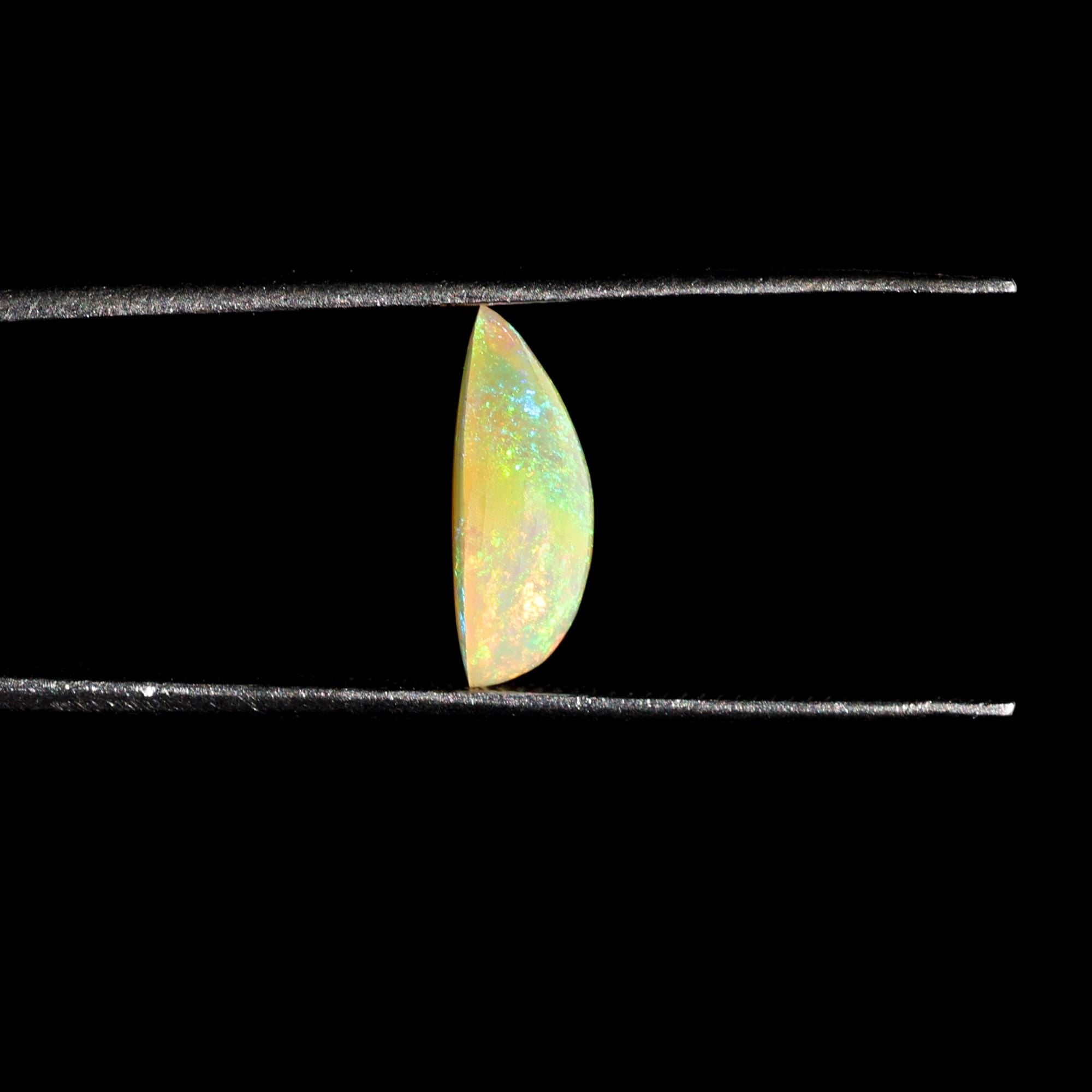 2.53 Carat Pear Shape Ethiopian Fire Opal Cabochon: Ring or Pendant Stone