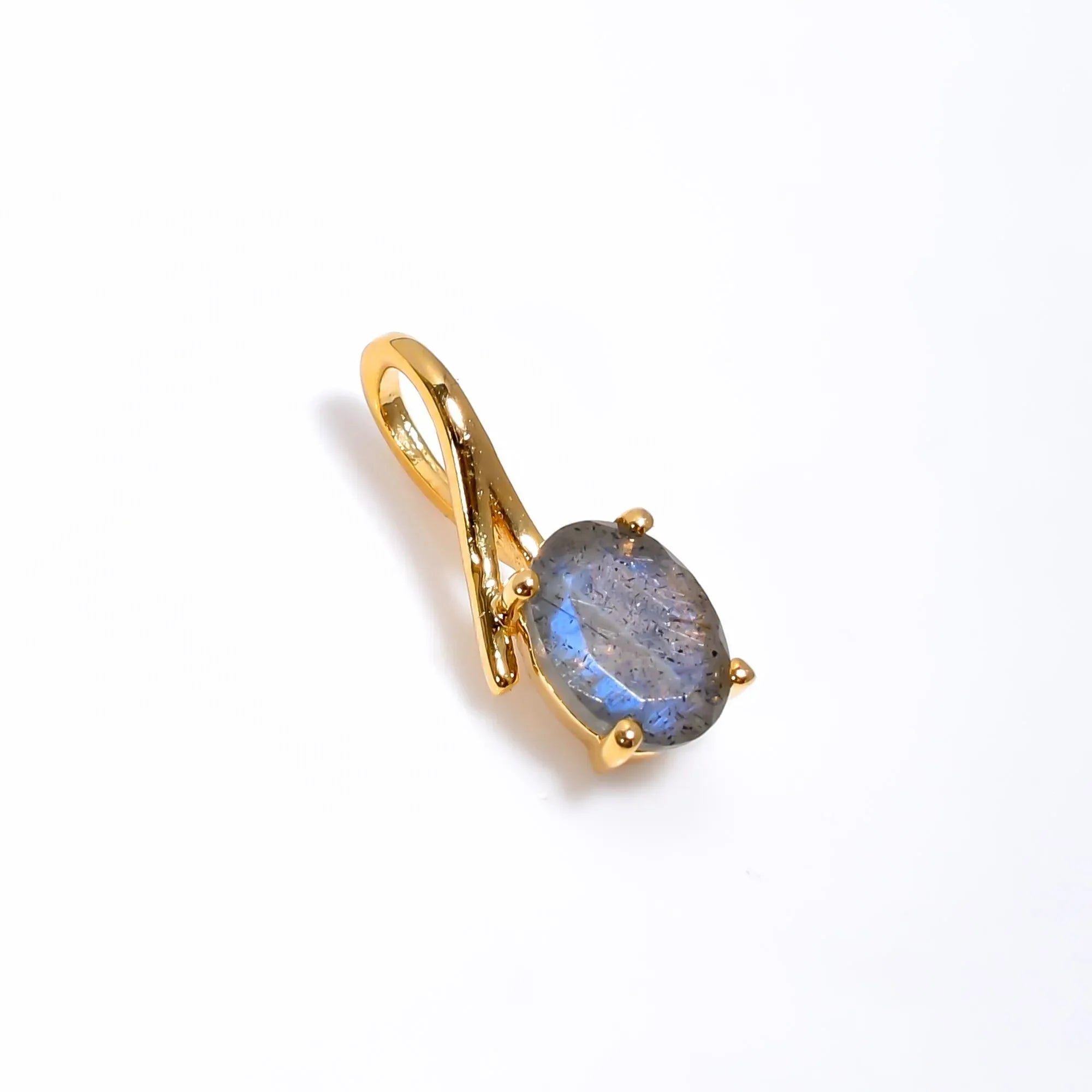 Labradorite Gemstone Pendant: 925 Sterling Silver Oval Jewelry Jewelry