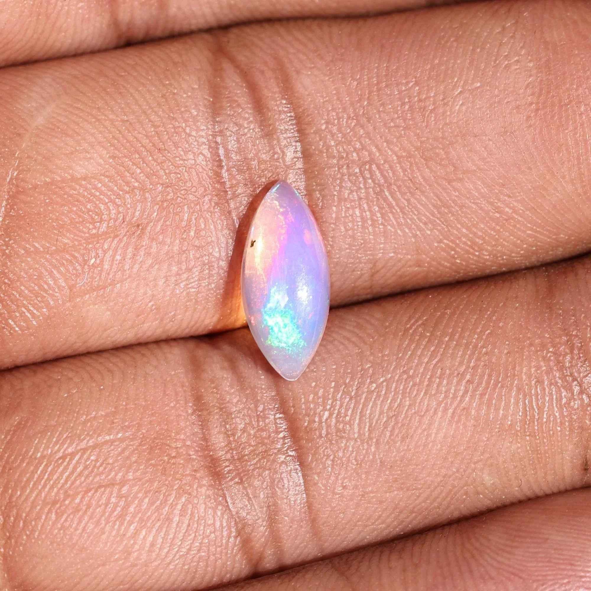 Marquise Ethiopian Opal Cabochon 1.16 Carat AAA Fire Opal Loose Stone loose gemstones