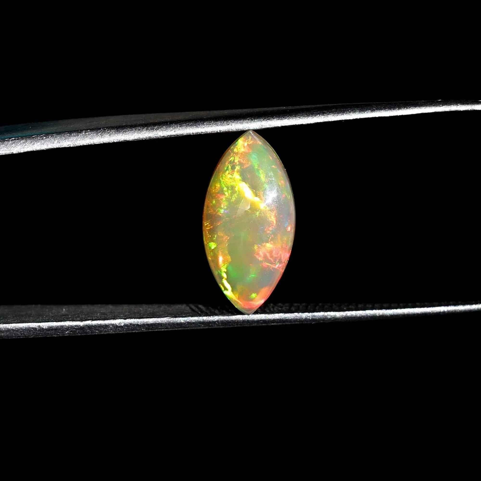 Ethiopian Fire Opal Cabochon: 2.10 Carat Marquise Gemstone loose gemstones