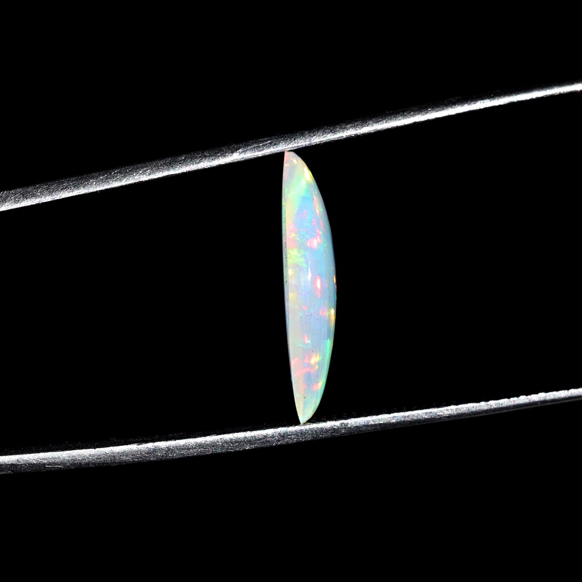 Marquise Ethiopian Opal Cabochon: October Birthstone, 1.96 Carat Loose Gemstone