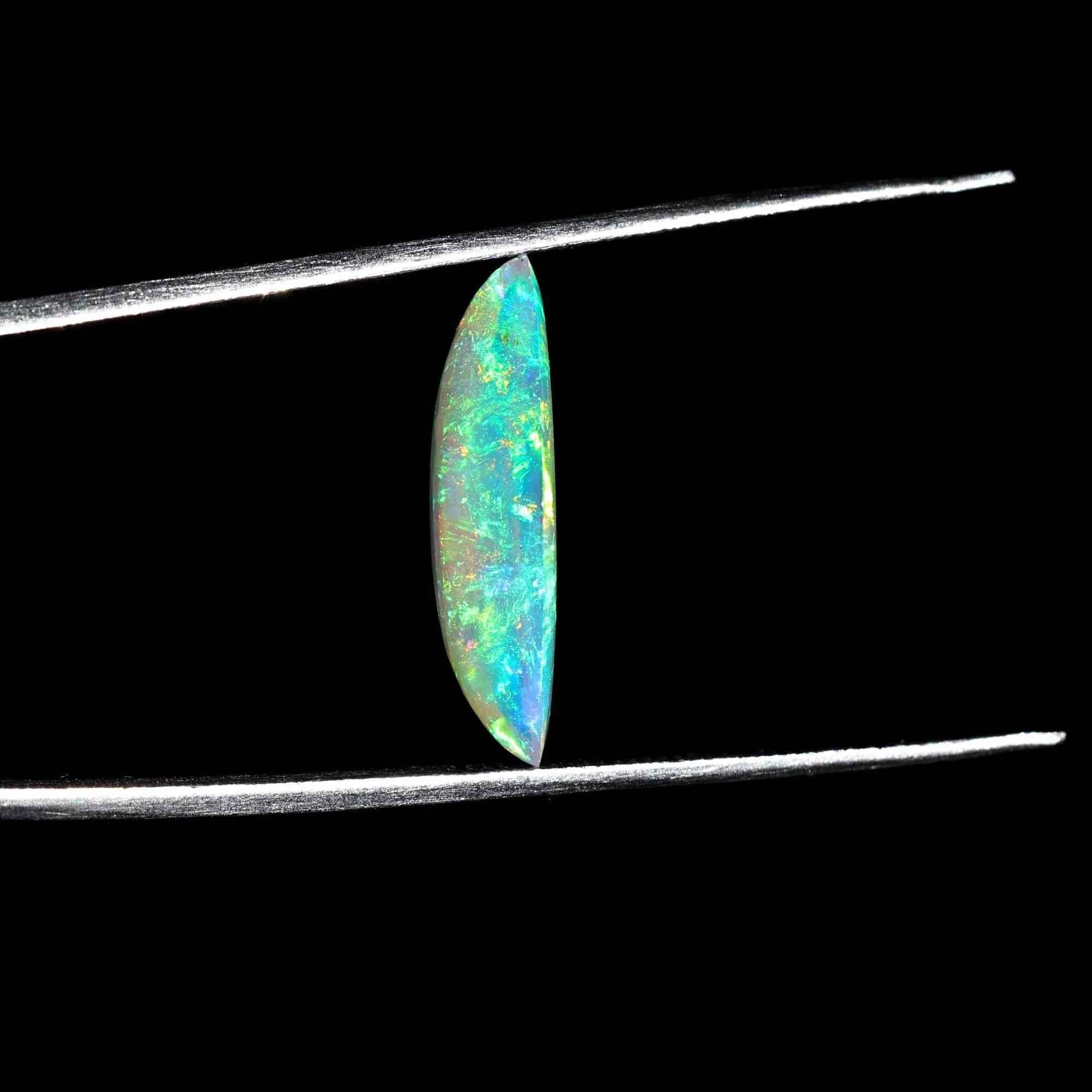 Ethiopian Welo Opal Cabochon: 3.20 ct White Fire Opal Stone loose gemstones
