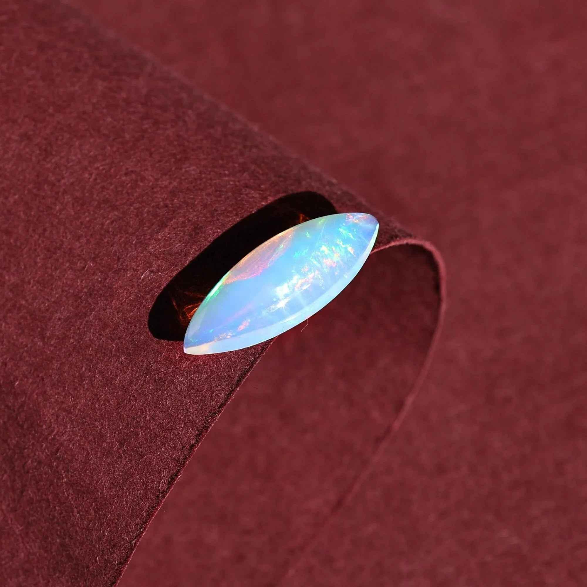 Ethiopian Fire Opal Cabochon - 2.20 Carat Loose Gemstone for Jewelry loose gemstones