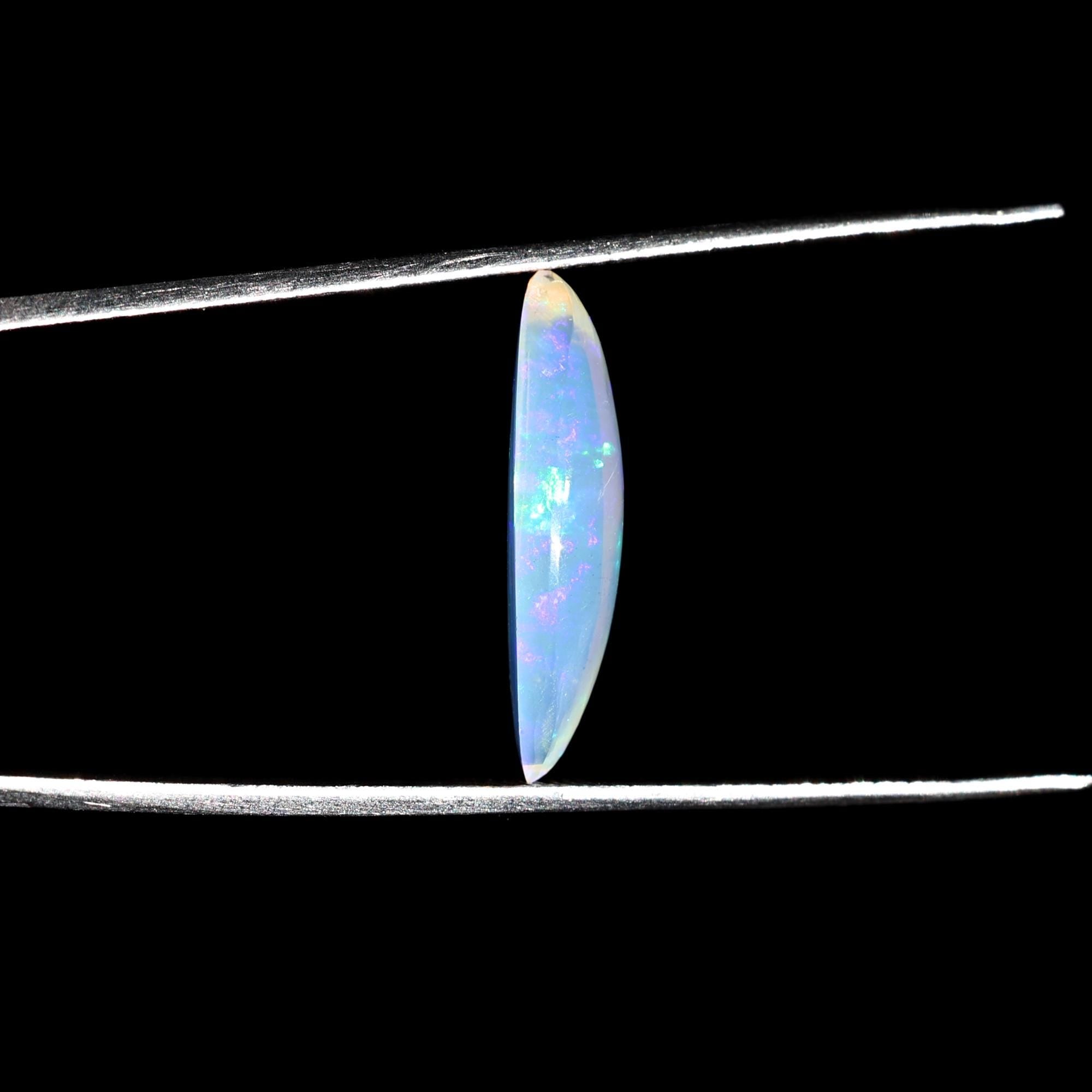 3.55 Carat Ethiopian Fire Opal Cabochon Marquise - Loose Gemstone