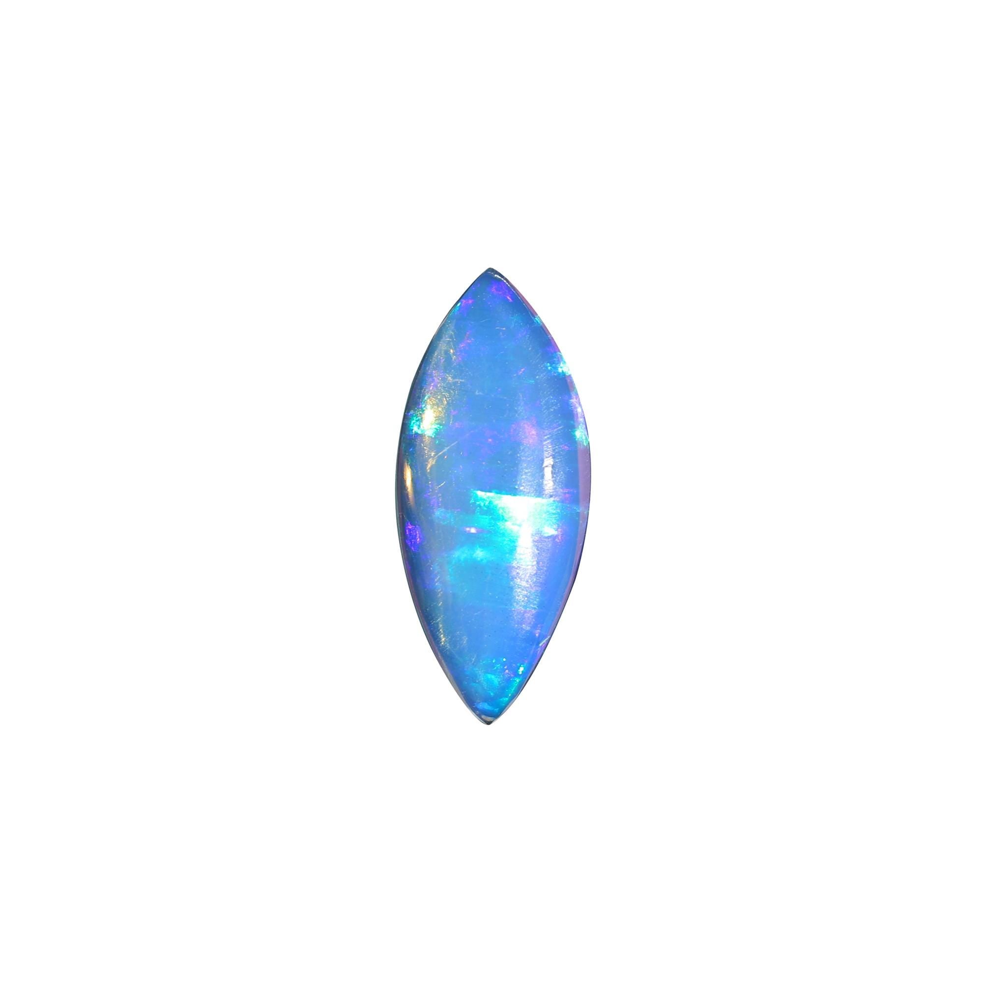 3.55 Carat Ethiopian Fire Opal Cabochon Marquise - Loose Gemstone