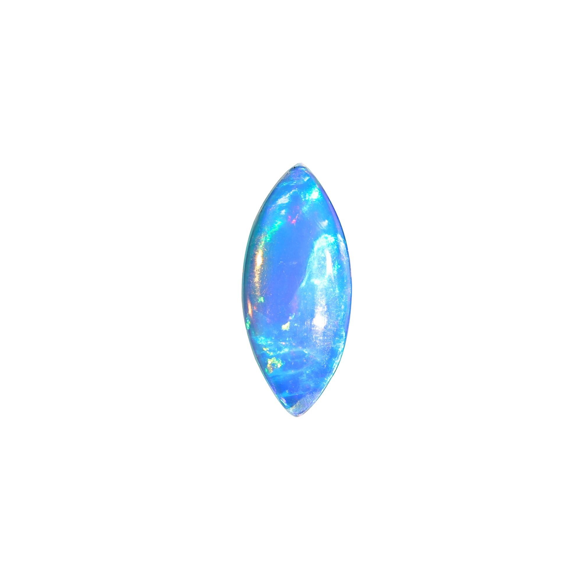 1.52 Carat Marquise Cabochon Fire Opal Gemstone: October Birthstone
