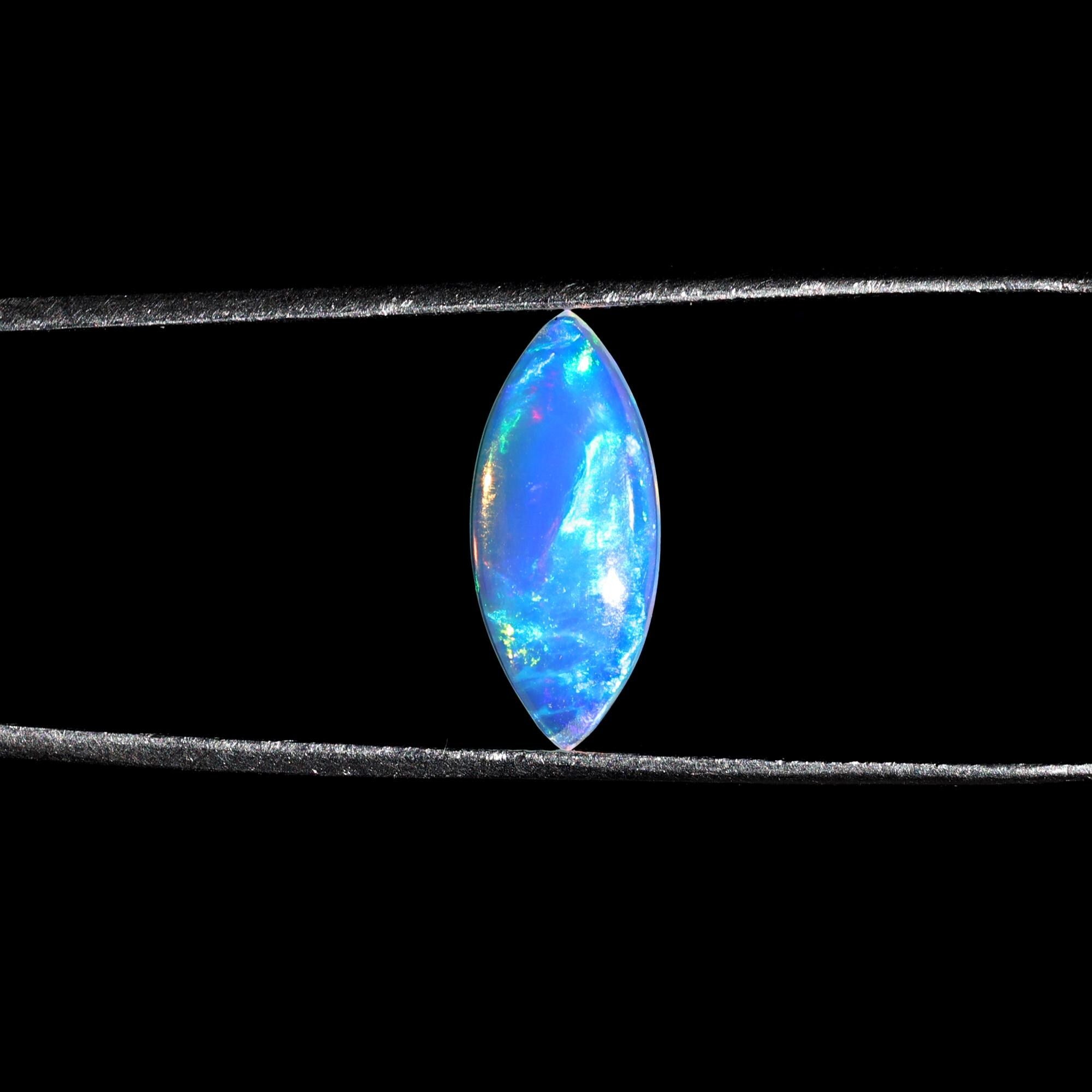 1.52 Carat Marquise Cabochon Fire Opal Gemstone: October Birthstone