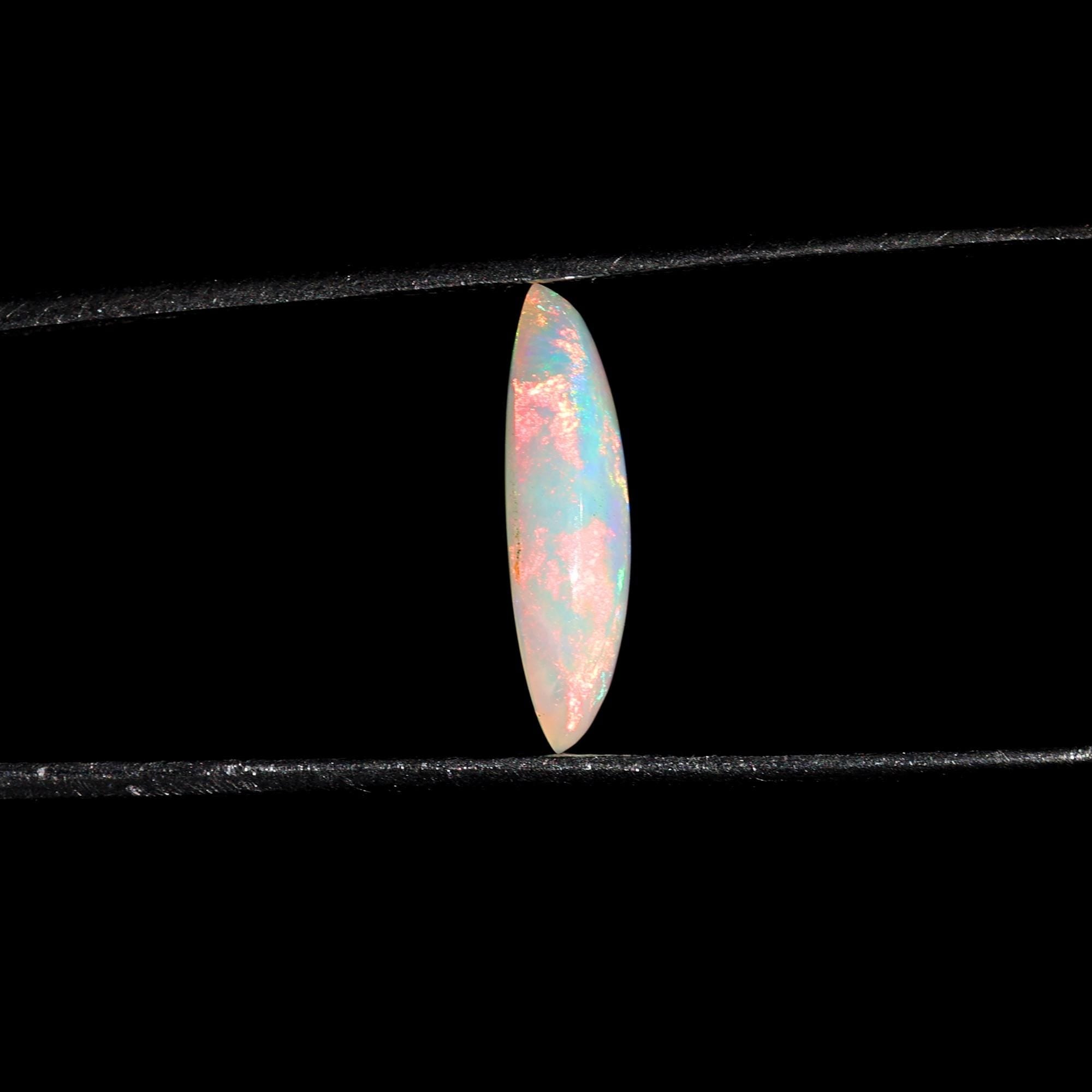 Ethiopian Opal Gemstone: 1.58 Carat Marquise Cabochon for Jewelry