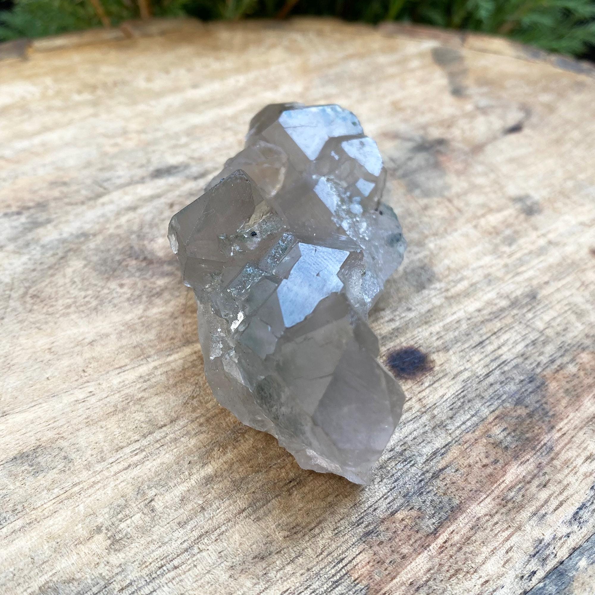 Smoky Quartz Crystal Cluster: Raw Healing Stone 95gm