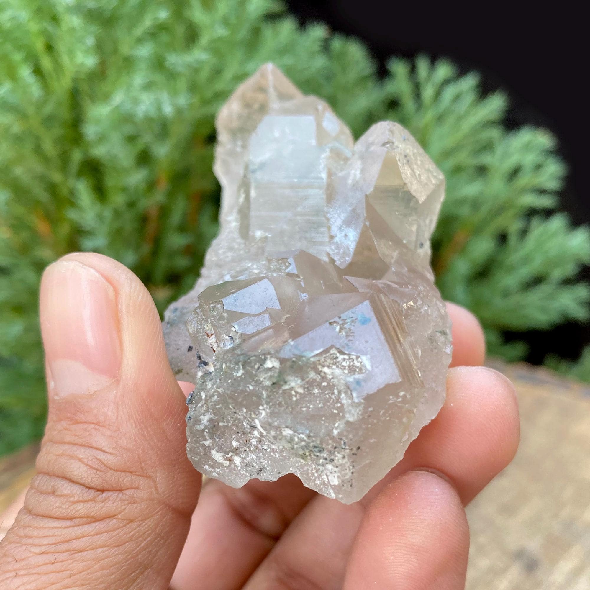 Smoky Quartz Crystal Cluster: Raw Healing Stone 95gm
