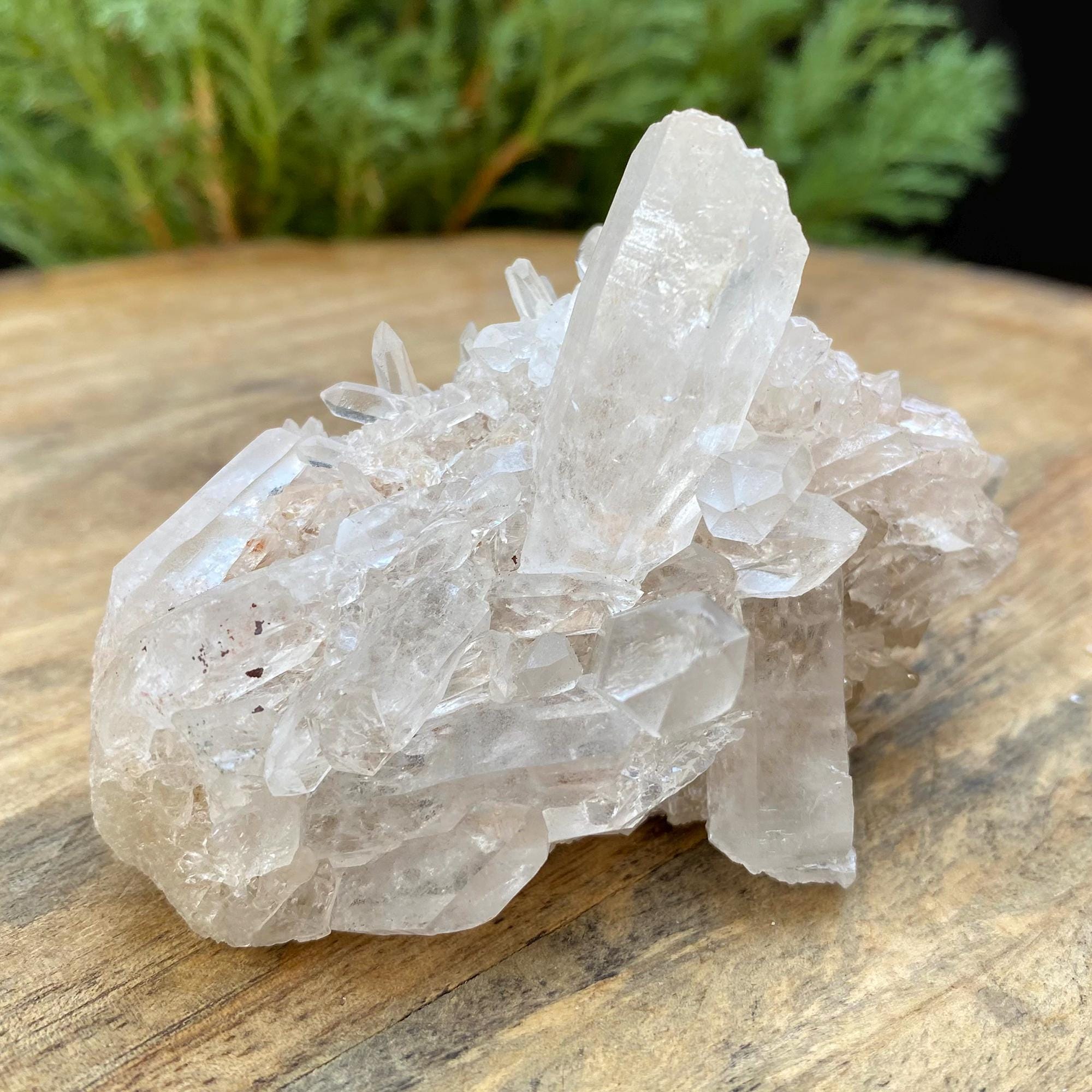 Himalayan Quartz Specimen: White & Pink Healing Crystal 395gm